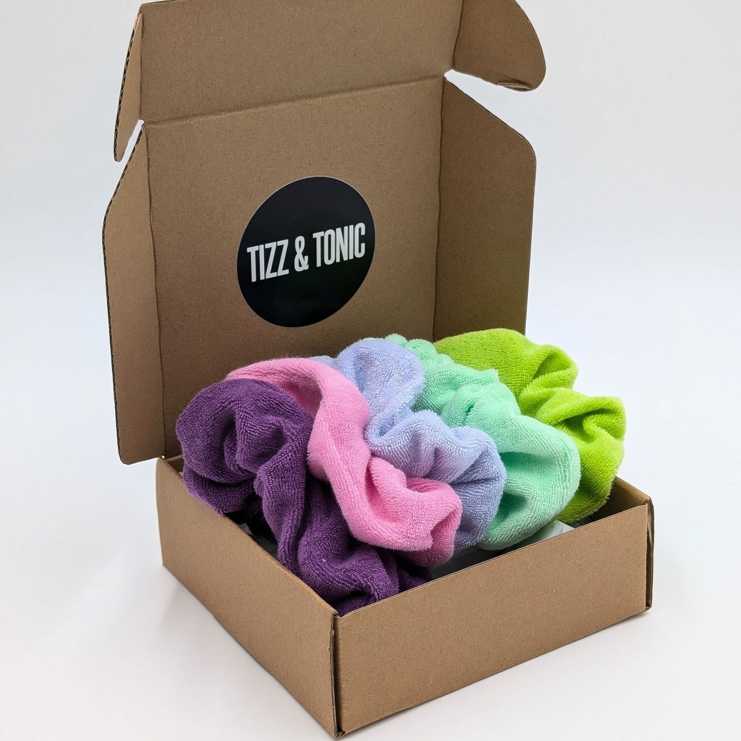 Velour Scrunchie 5-Peice Gift Box