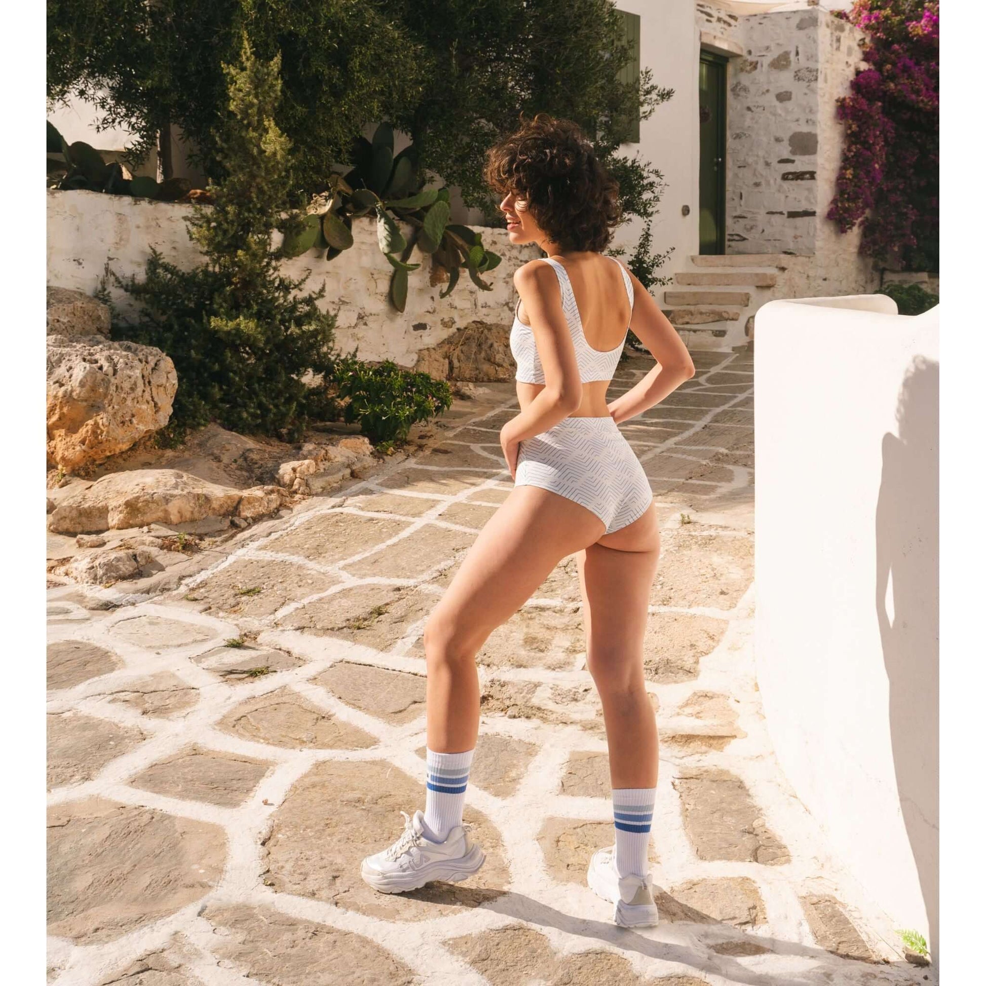 Soft, Sustainable, and Stylish: Santorini White High-Waist Underwear