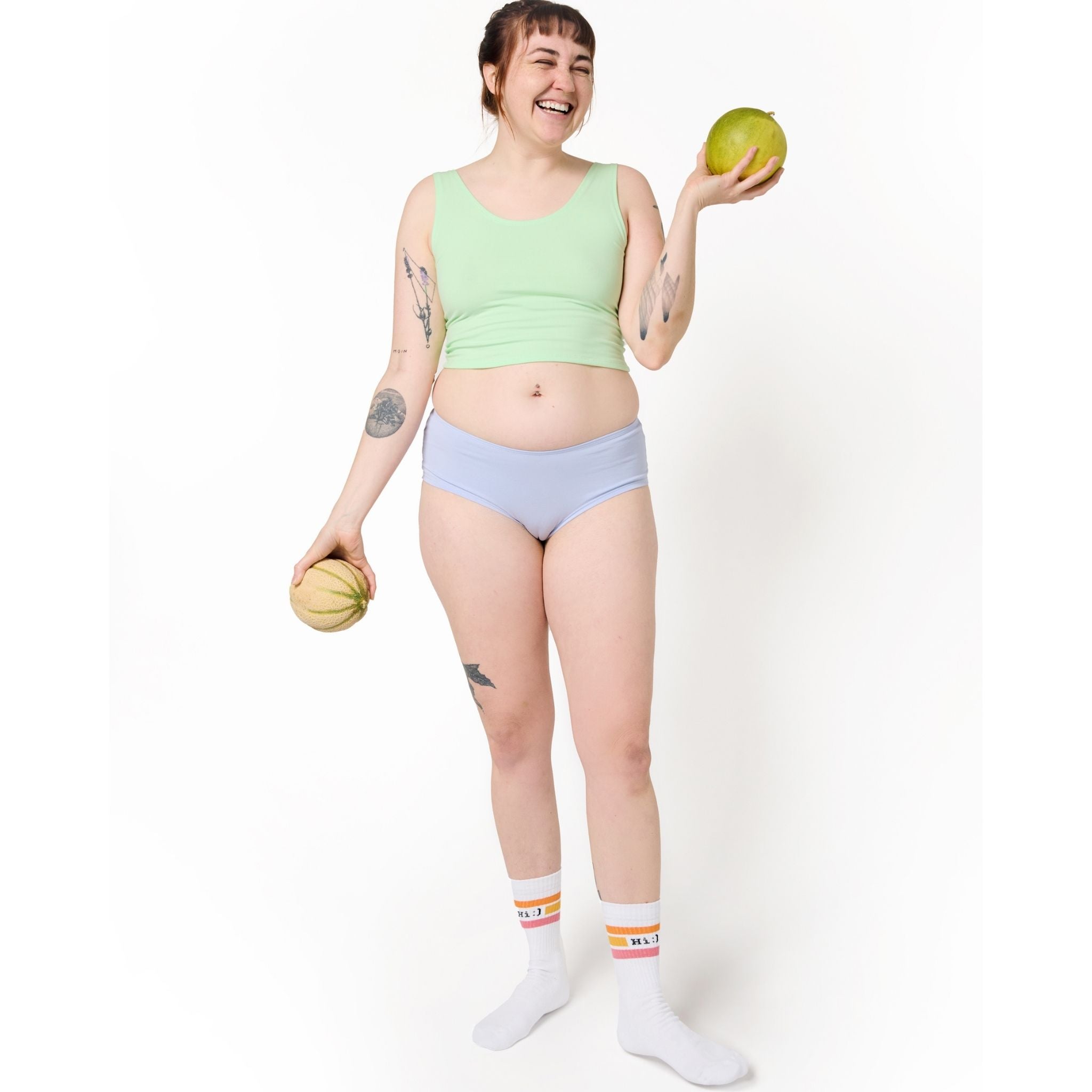 Melon Cropped Tank Top