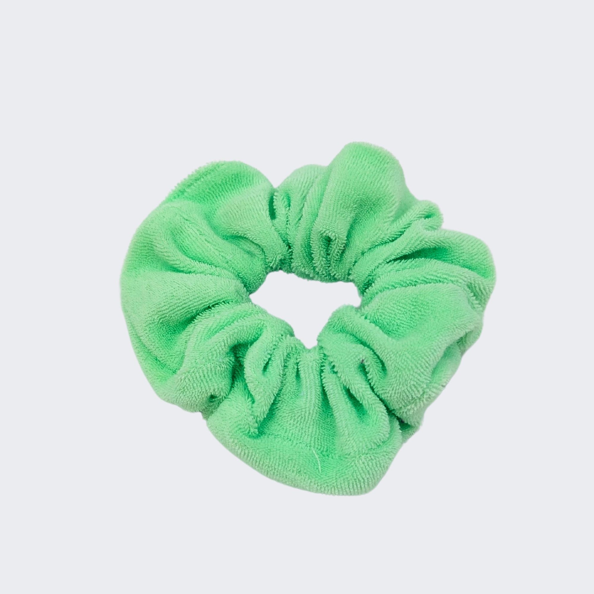 Melon Fuzzy Velour Supima Cotton Scrunchies
