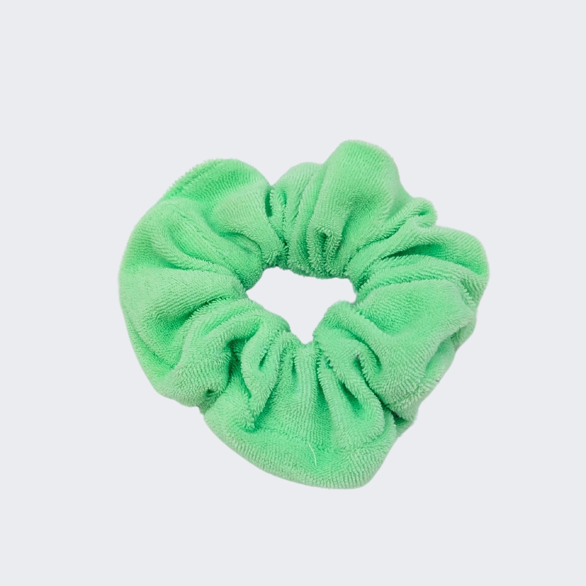Melon Fuzzy Velour Supima Cotton Scrunchies