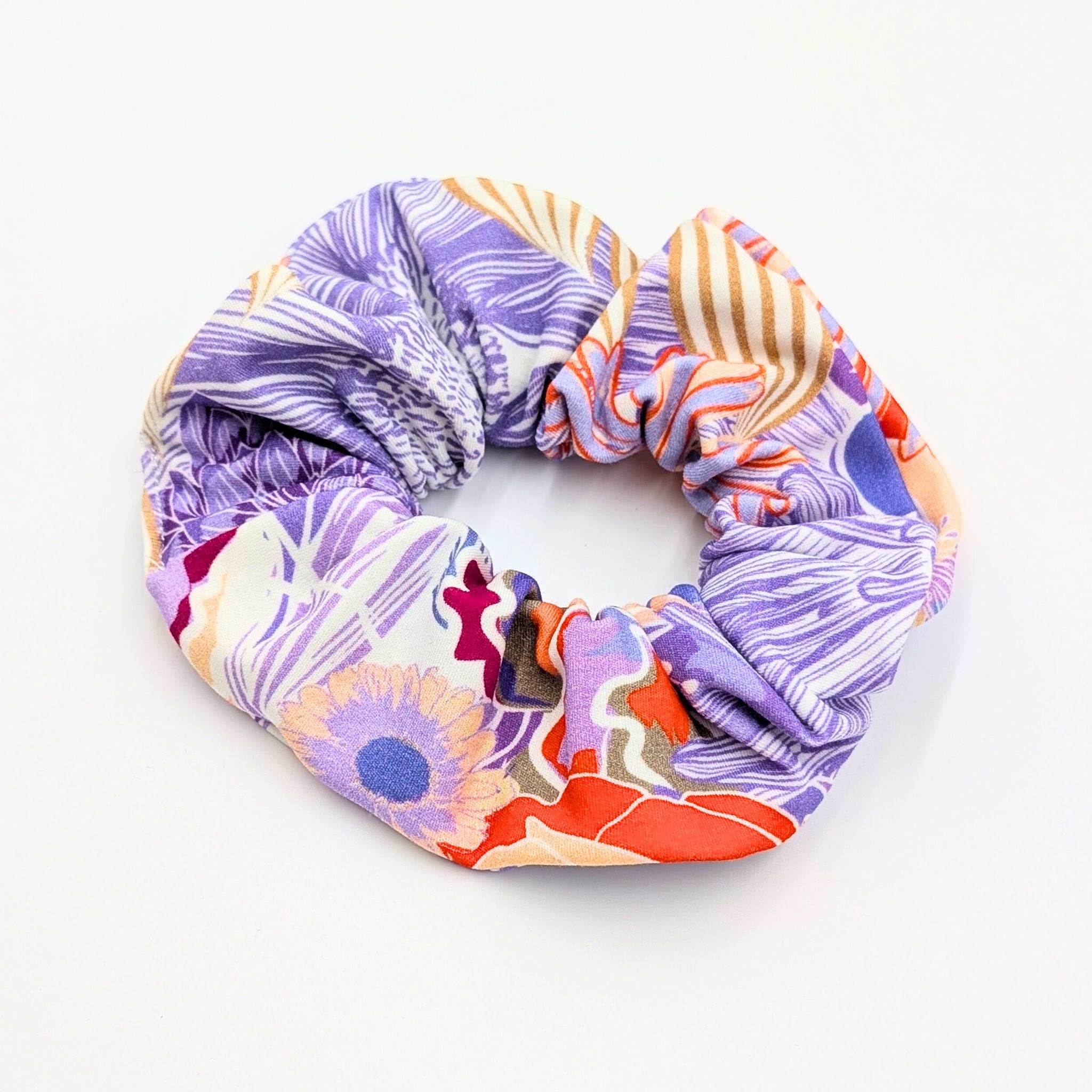 Printed Soft Organic Cotton Scrunchies