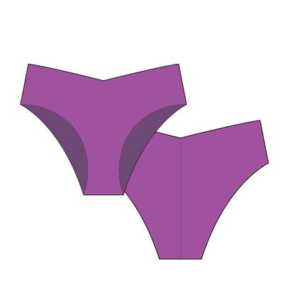  Plum Second-Skin Bikini Panty Tech