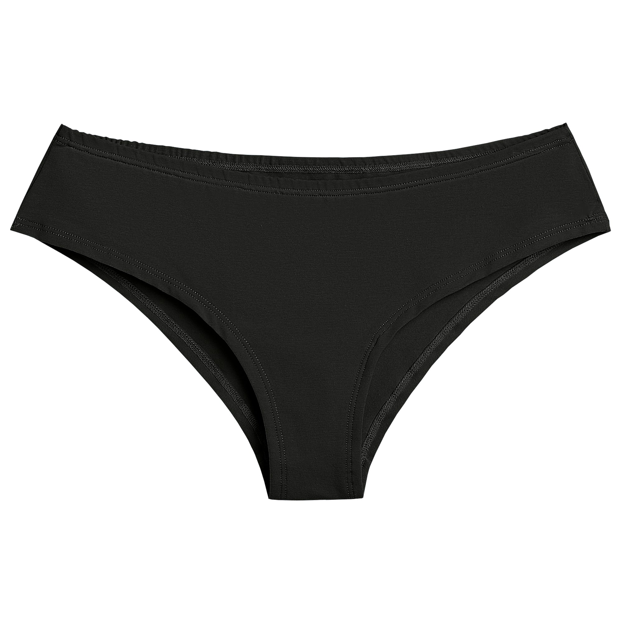 Eco-friendly Jet Black Cheeky Panty for a comfortable, flattering fit