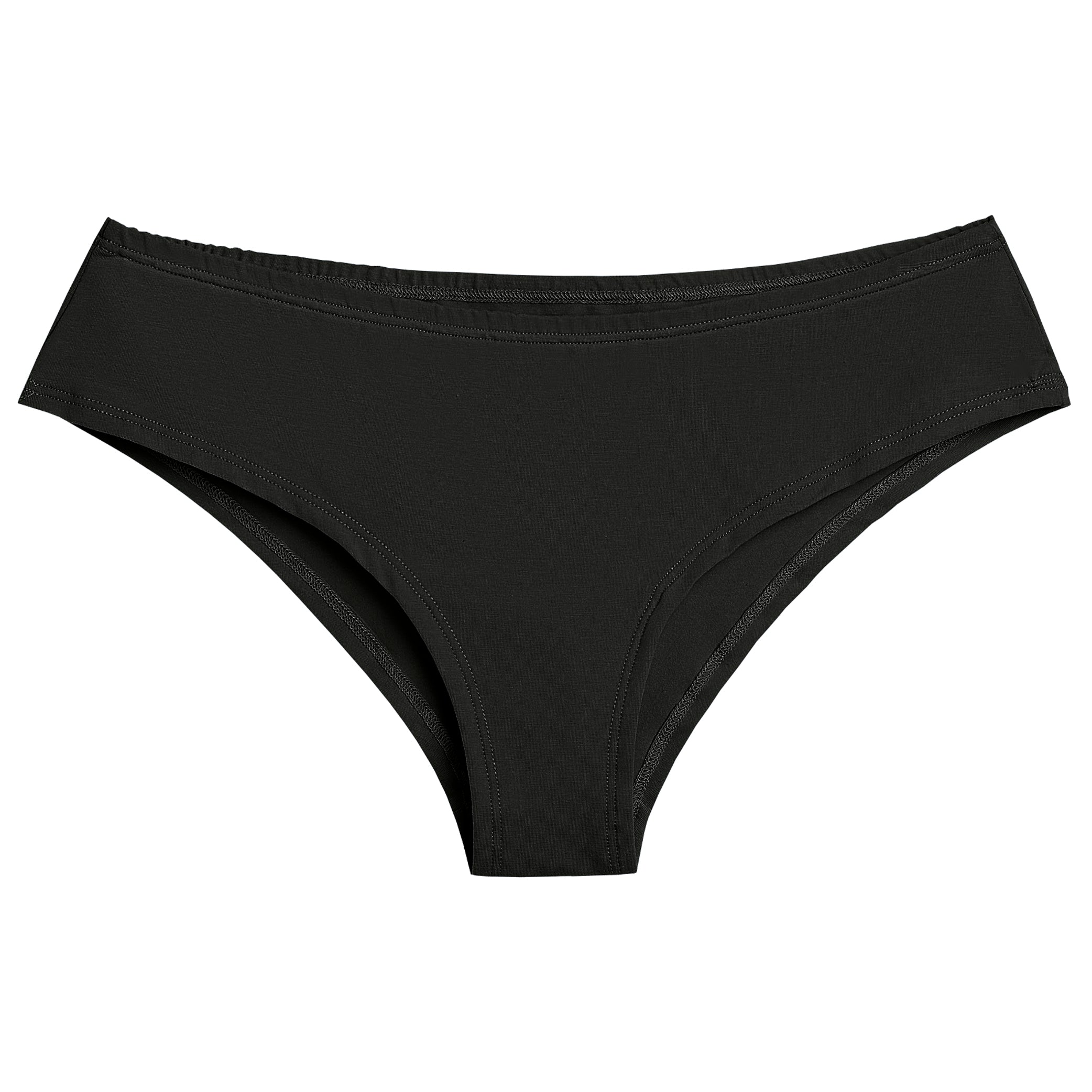 Eco-friendly Jet Black Cheeky Panty for a comfortable, flattering fit