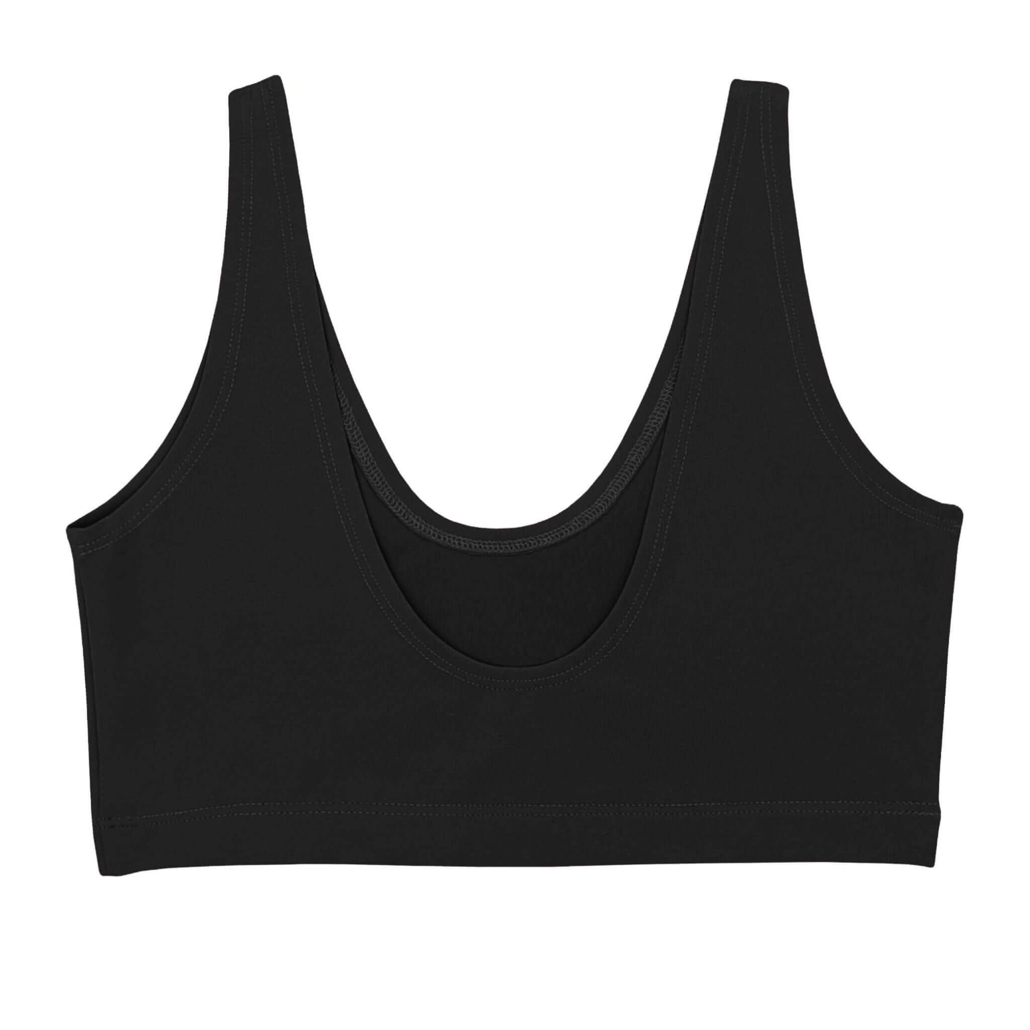 Black Supima Cotton Soft Bra