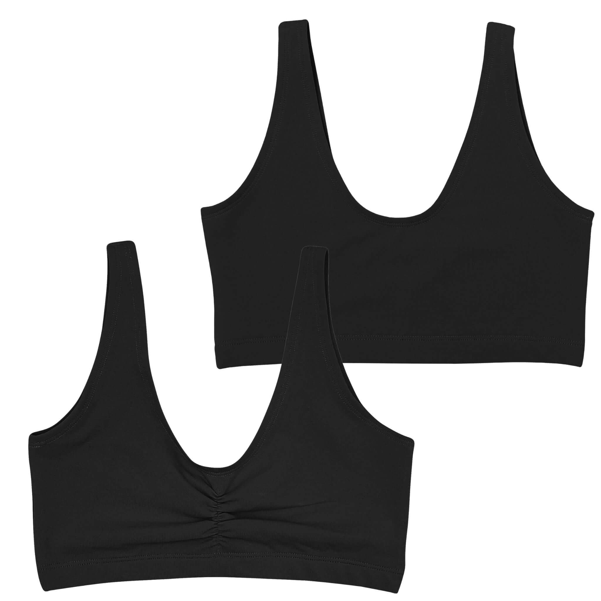 Black Supima Cotton Soft Bra