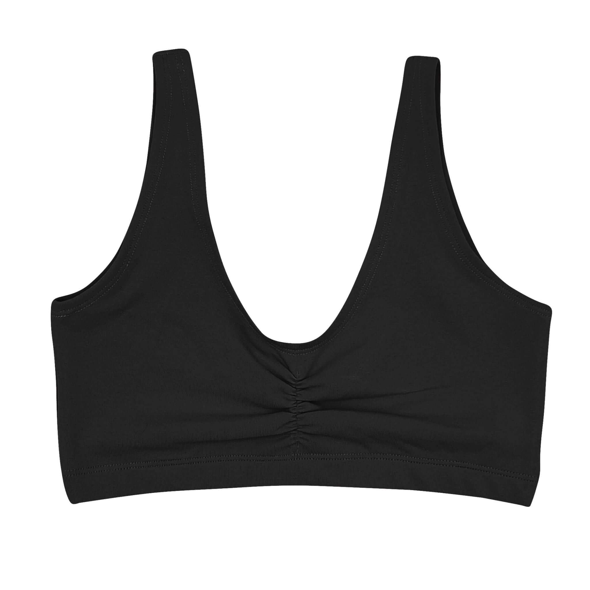 Black Supima Cotton Soft Bra