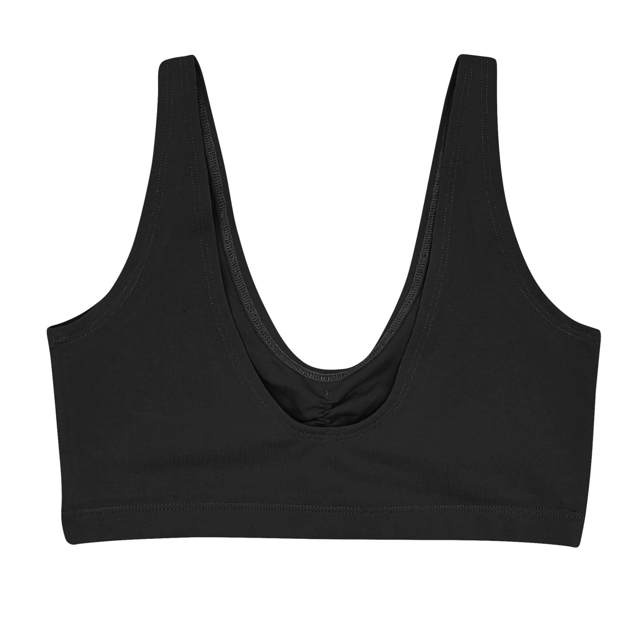 Black Supima Cotton Soft Bra