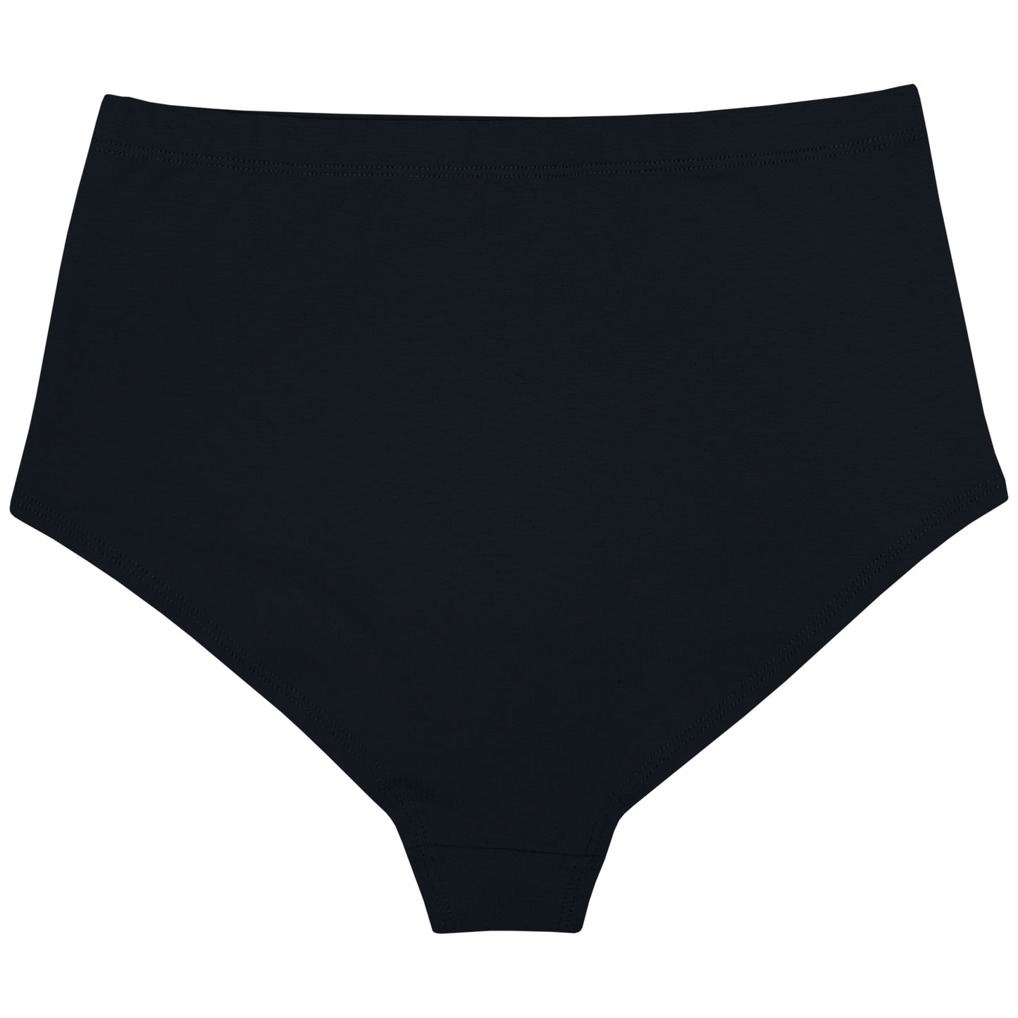 Black Supima Cotton Hi-Waist Panty