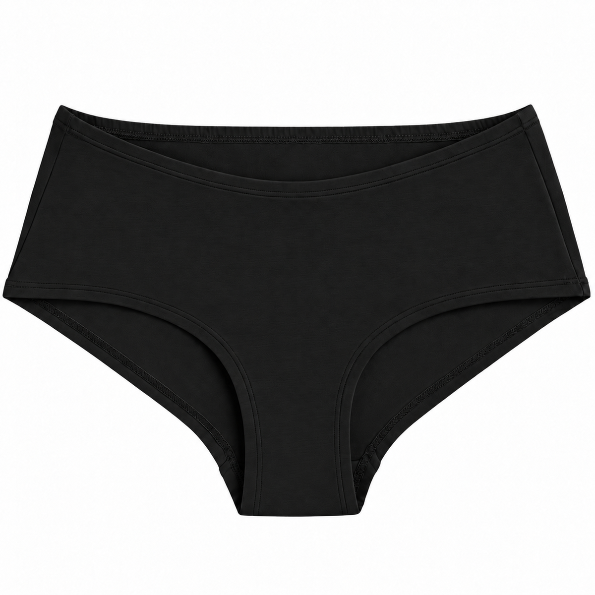 Schwarz Hipster Slip aus Bio-Baumwolle
