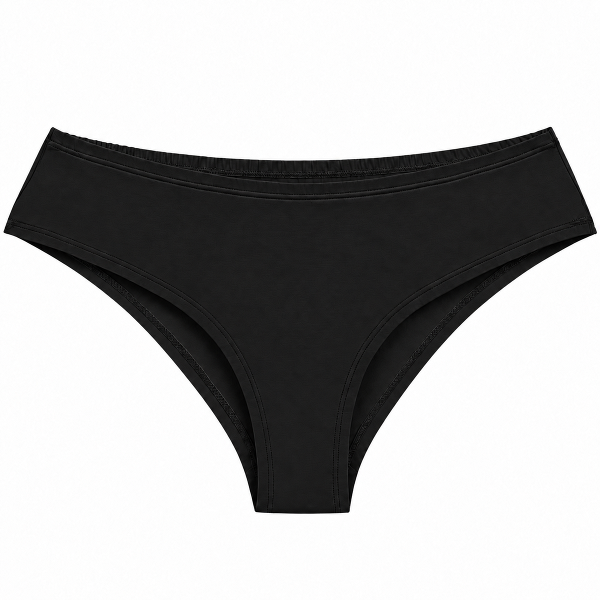 Black Organic Cotton Cheeky Panty