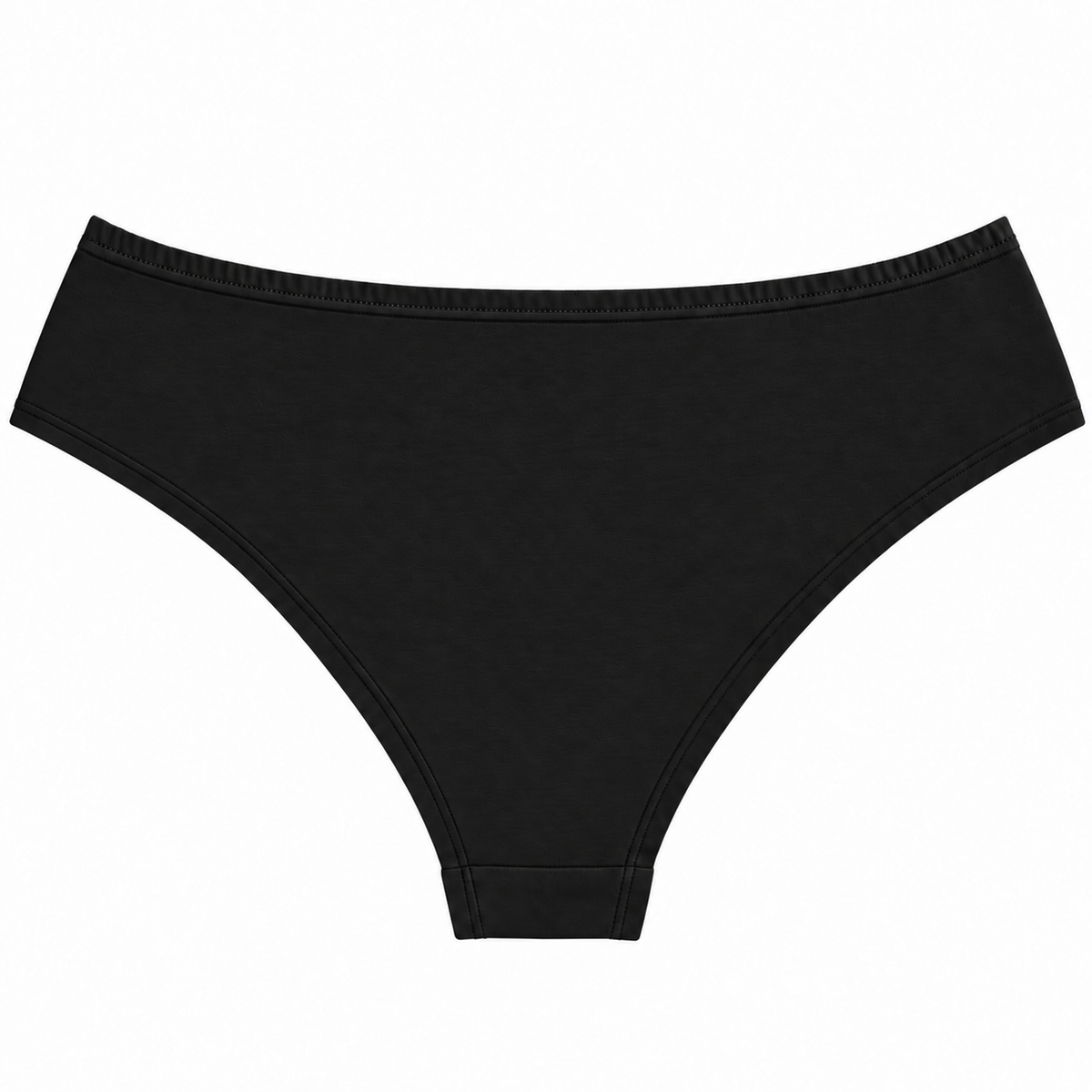 Black Organic Cotton Cheeky Panty