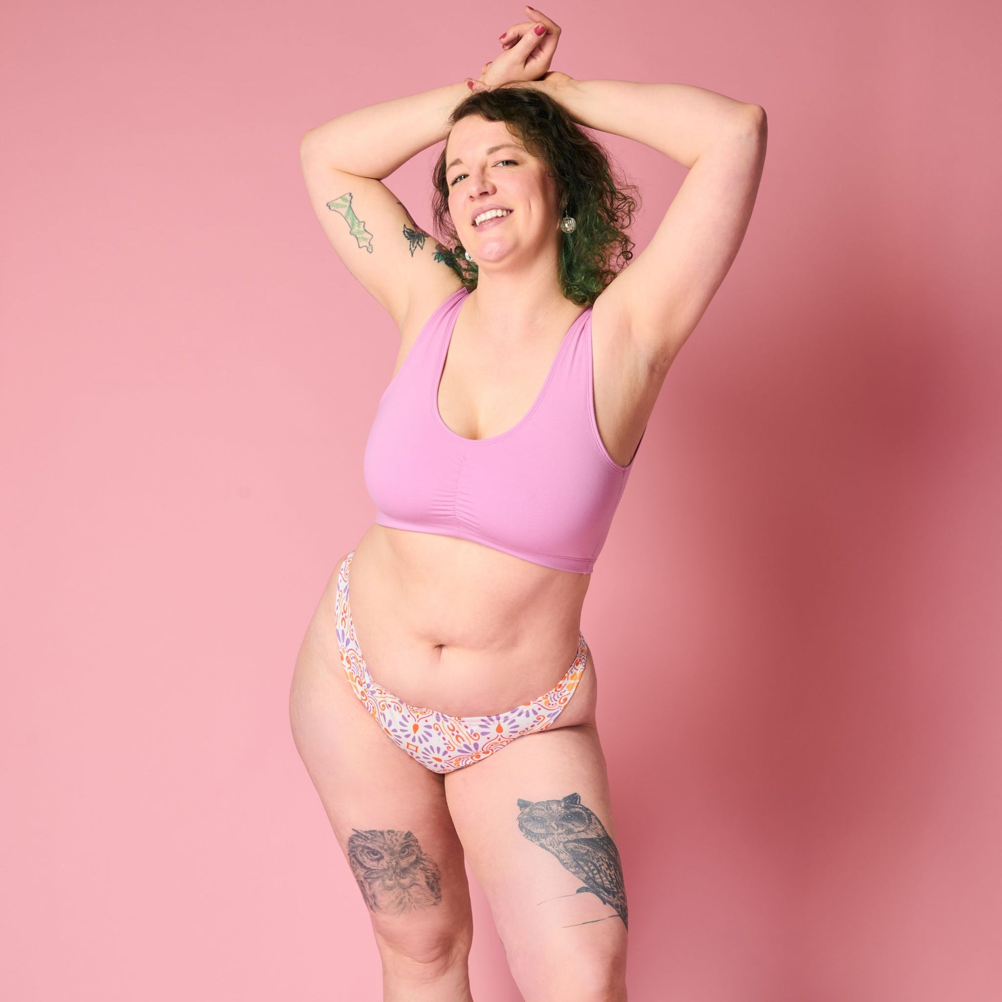 Mediterranean Organic Cotton Brazilian Panty