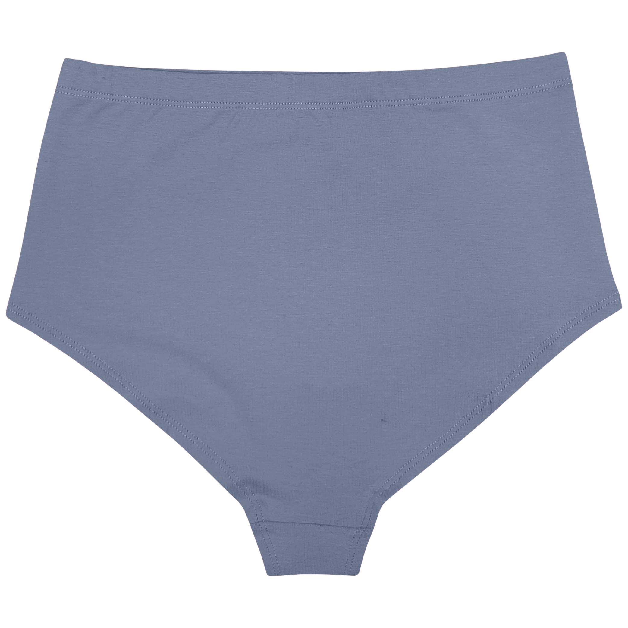 Foxy-Grau-Supima-Baumwoll-High-Waist-Höschen