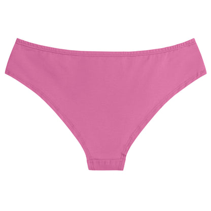 Sustainable Bubblegum Pink Cheeky Panty made from soft, organic cotton