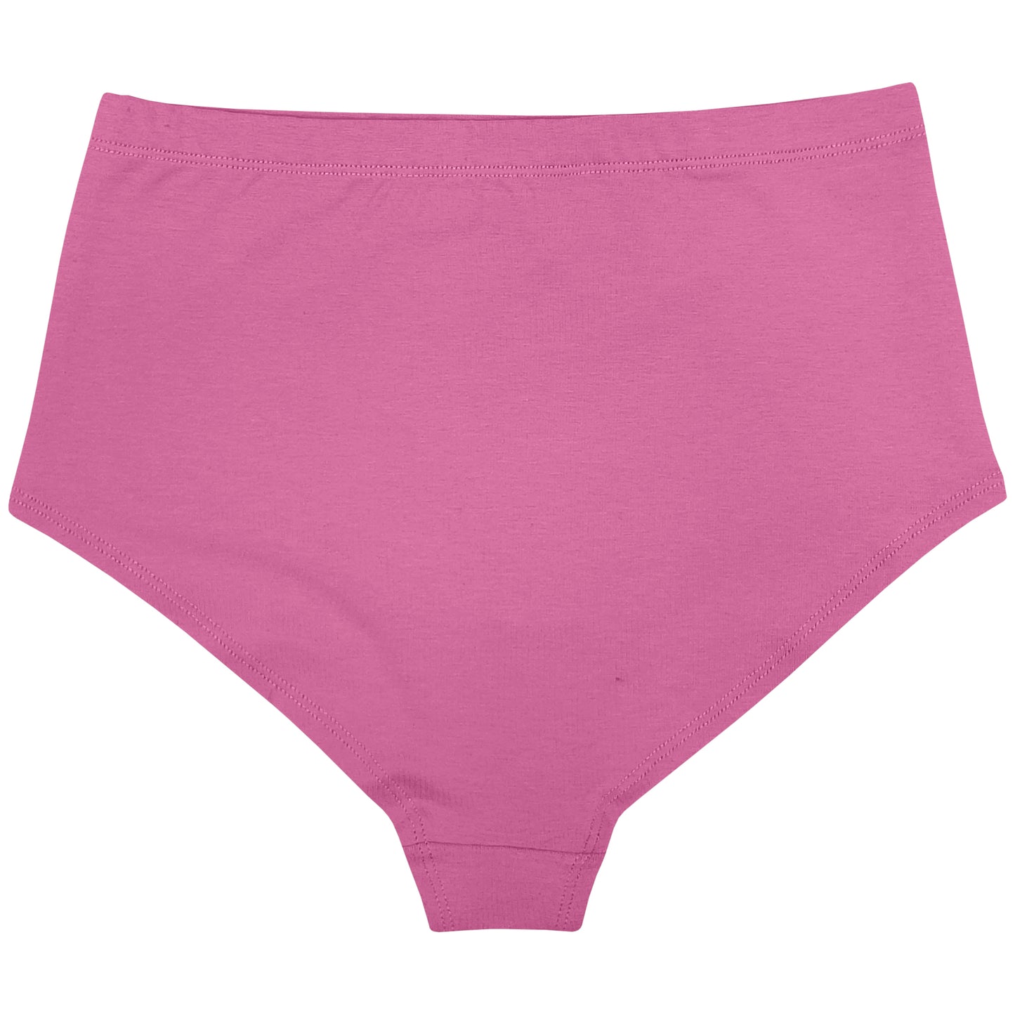 Bubblegum Pink High-Waist Panty for comfort in organic cotton made in europe back