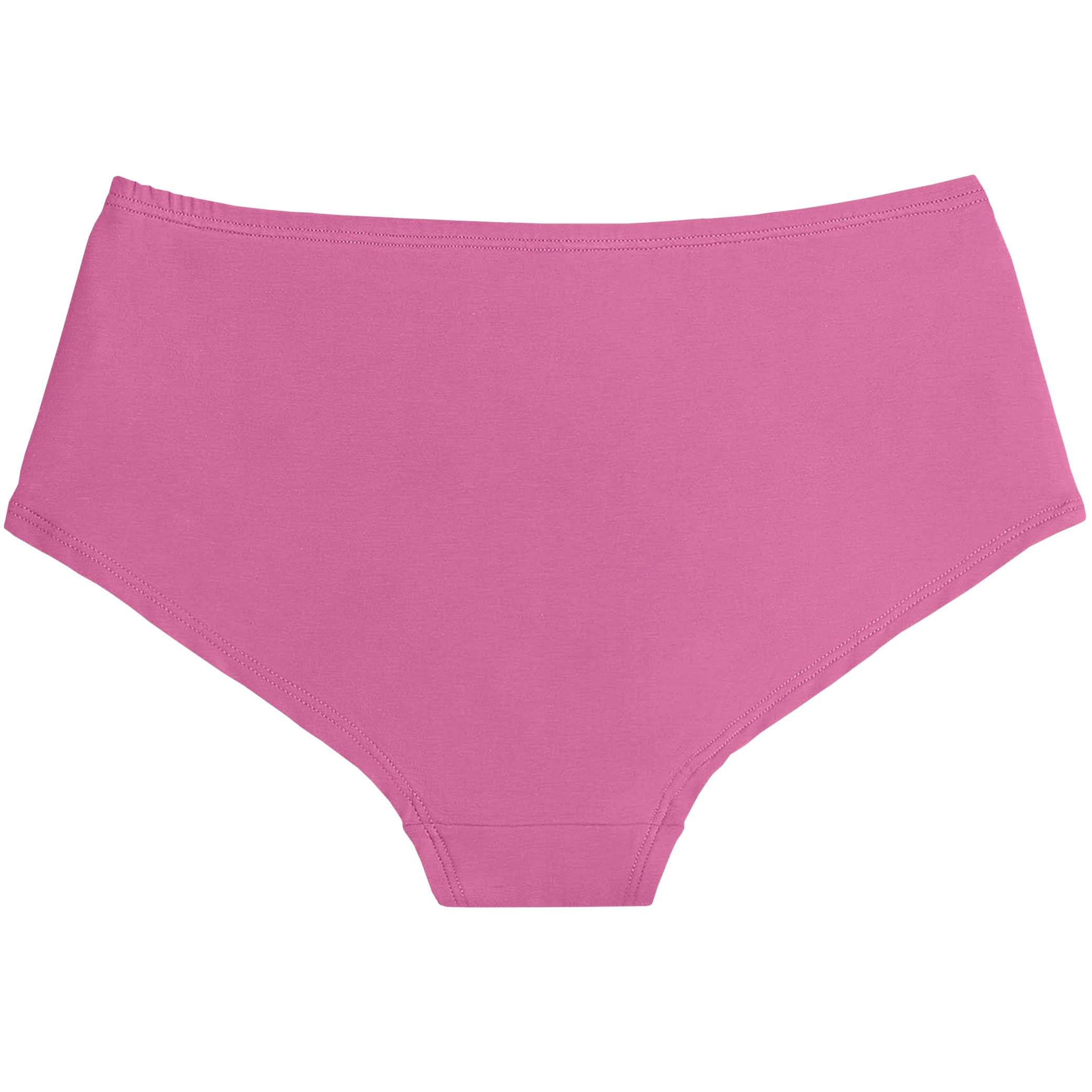 Bubblegum Pink Hipster Panty Front in Soft Organic Cotton Back