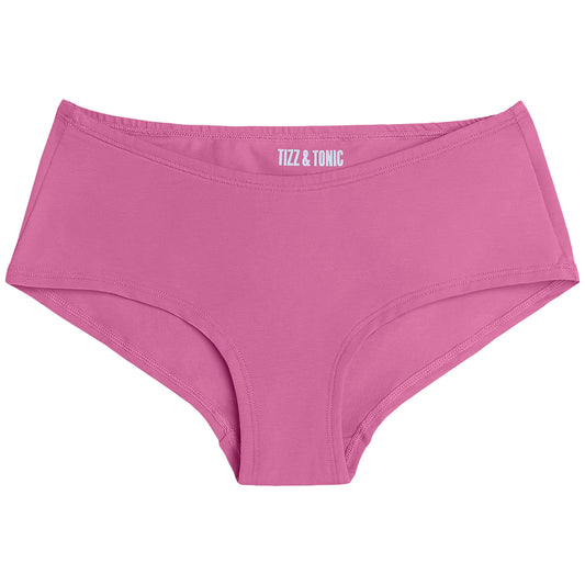 Bubblegum Pink Hipster Panty in Soft Organic Cotton