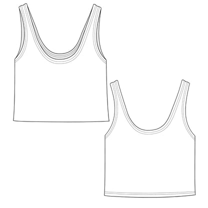 Organic Cotton Cropped Tank Top