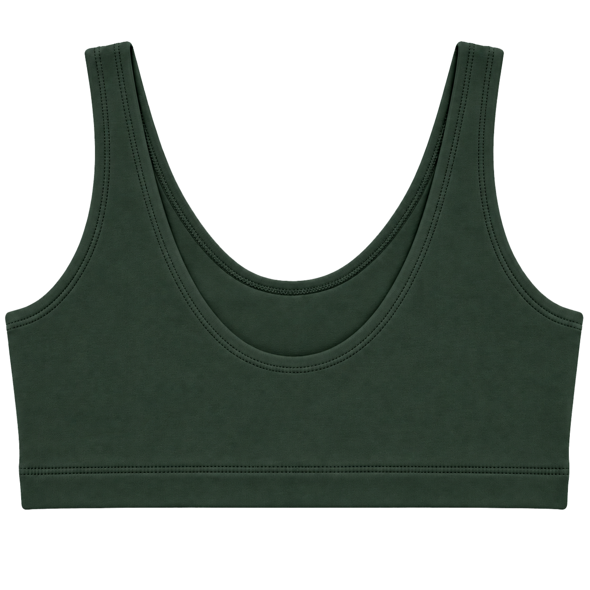 Forest Green Lola Soft Bra (Organic Cotton)