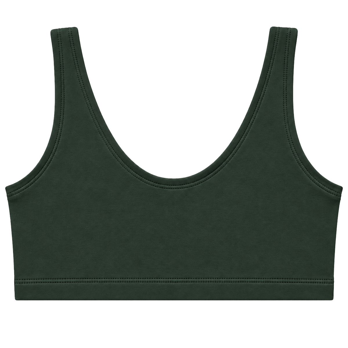 Forest Green Lola Soft Bra (Organic Cotton)