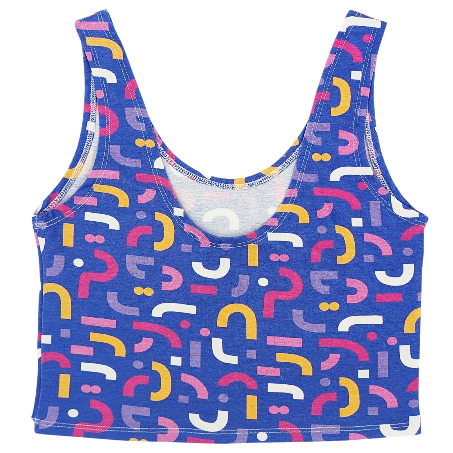  Doodle Organic Cotton Cropped Tank Top Back