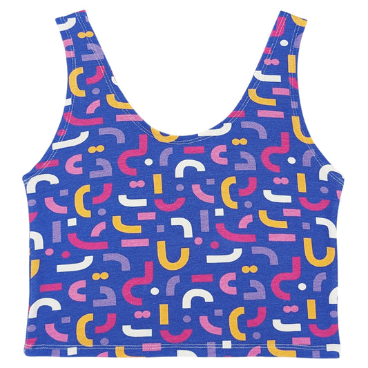  Doodle Organic Cotton Cropped Tank Top