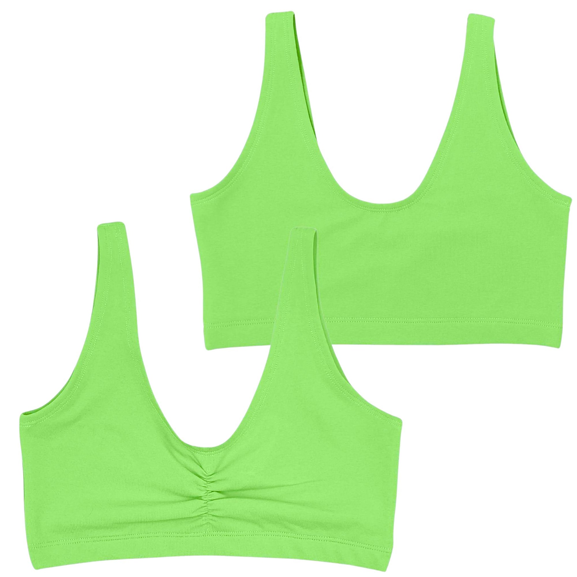 Electric Pistachio Organic Cotton Soft Bra