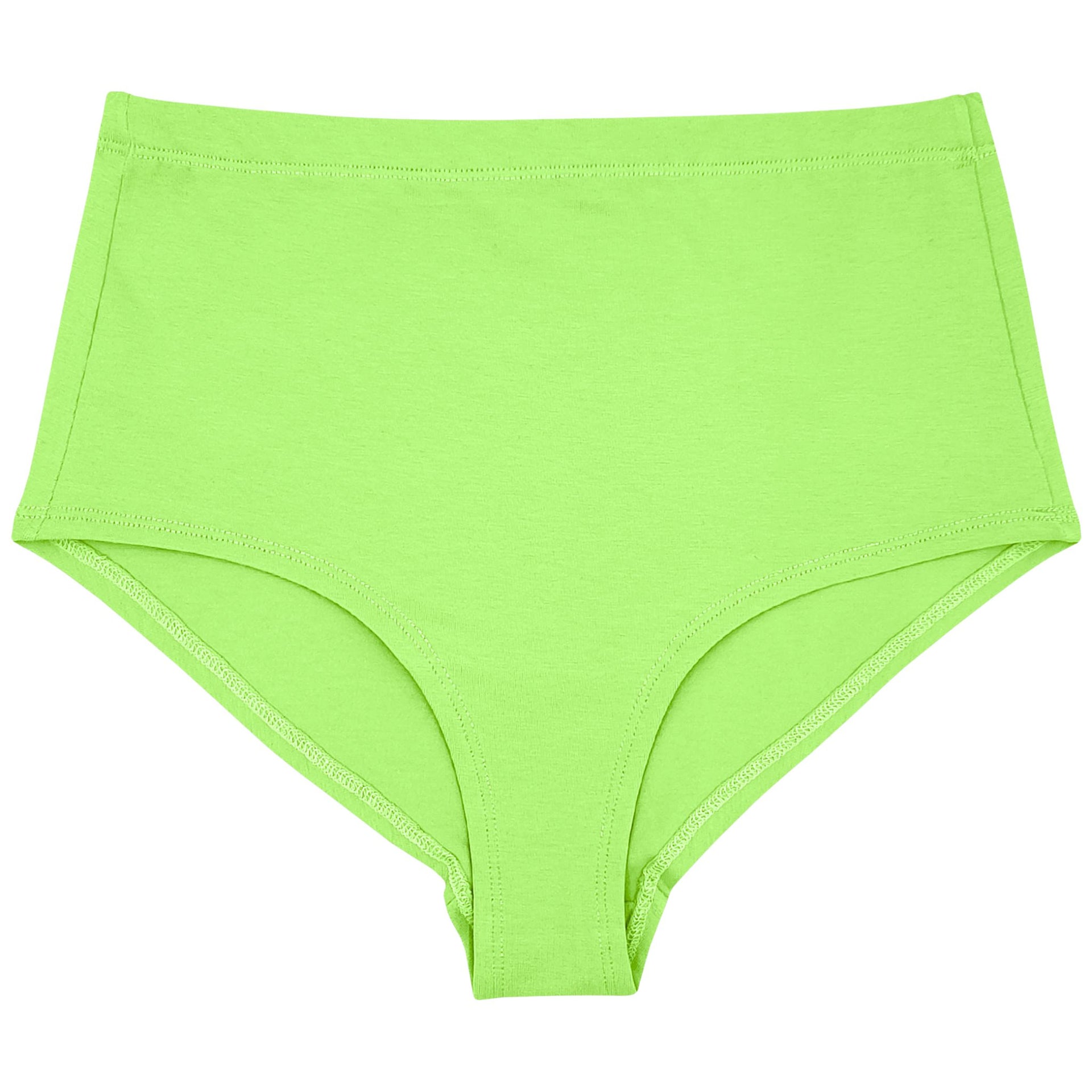 Electric Pistachio High Waist Slip aus Bio Baumwolle