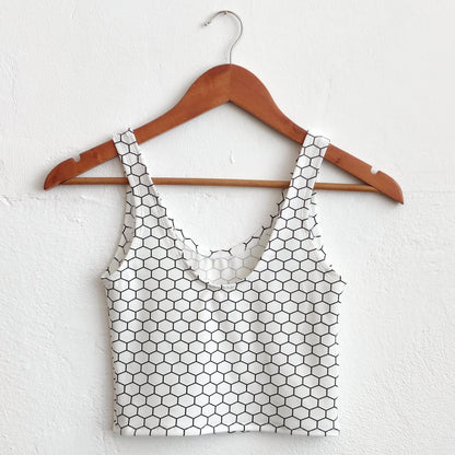 Honeycomb-Micromodal-Cropped-Tank-Top