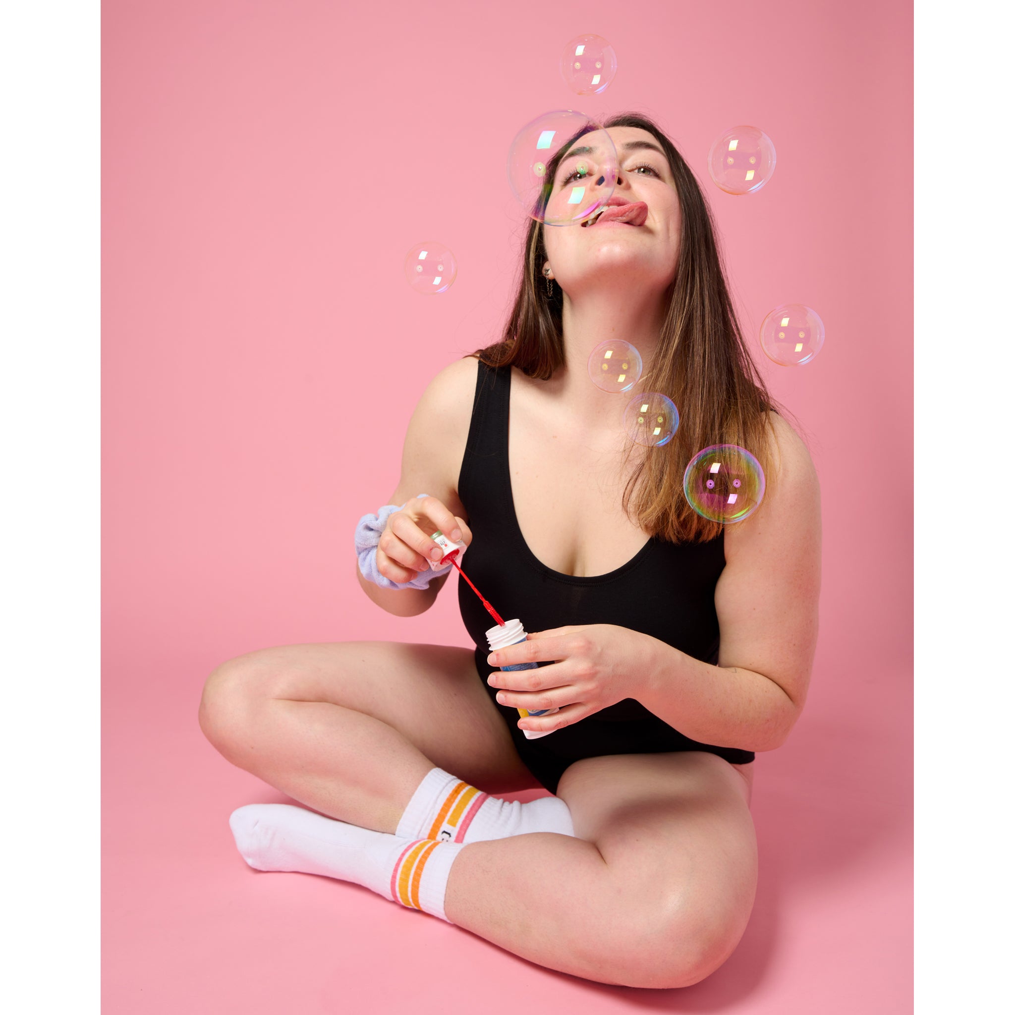 Jet Black Organic Cotton Cropped Tank Top