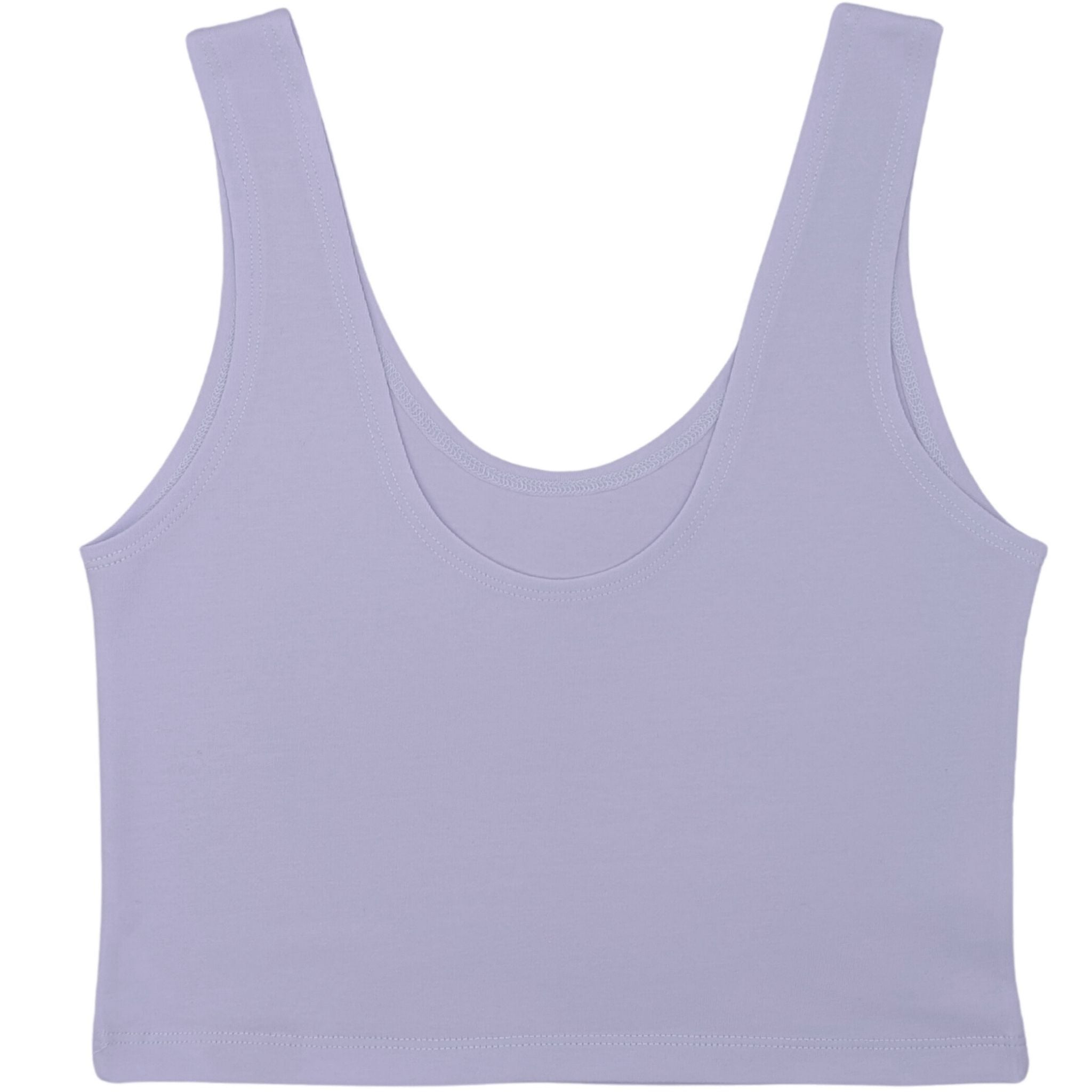 Lavendel-Bio-Baumwoll-Cropped-Tank-Top