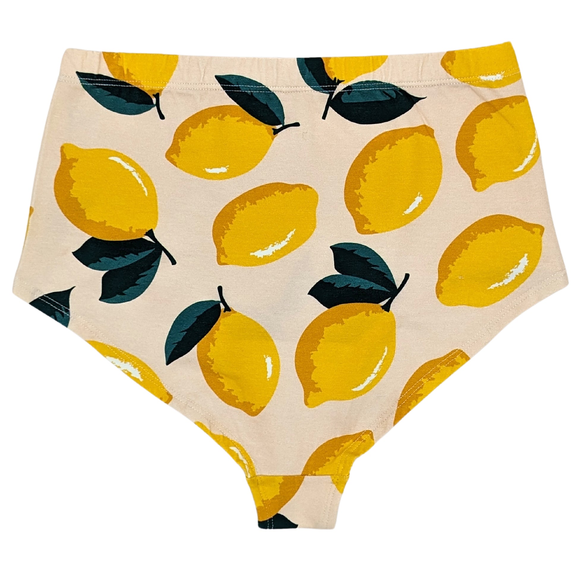 Lemon Cotton Hi-Waist Panty Back 