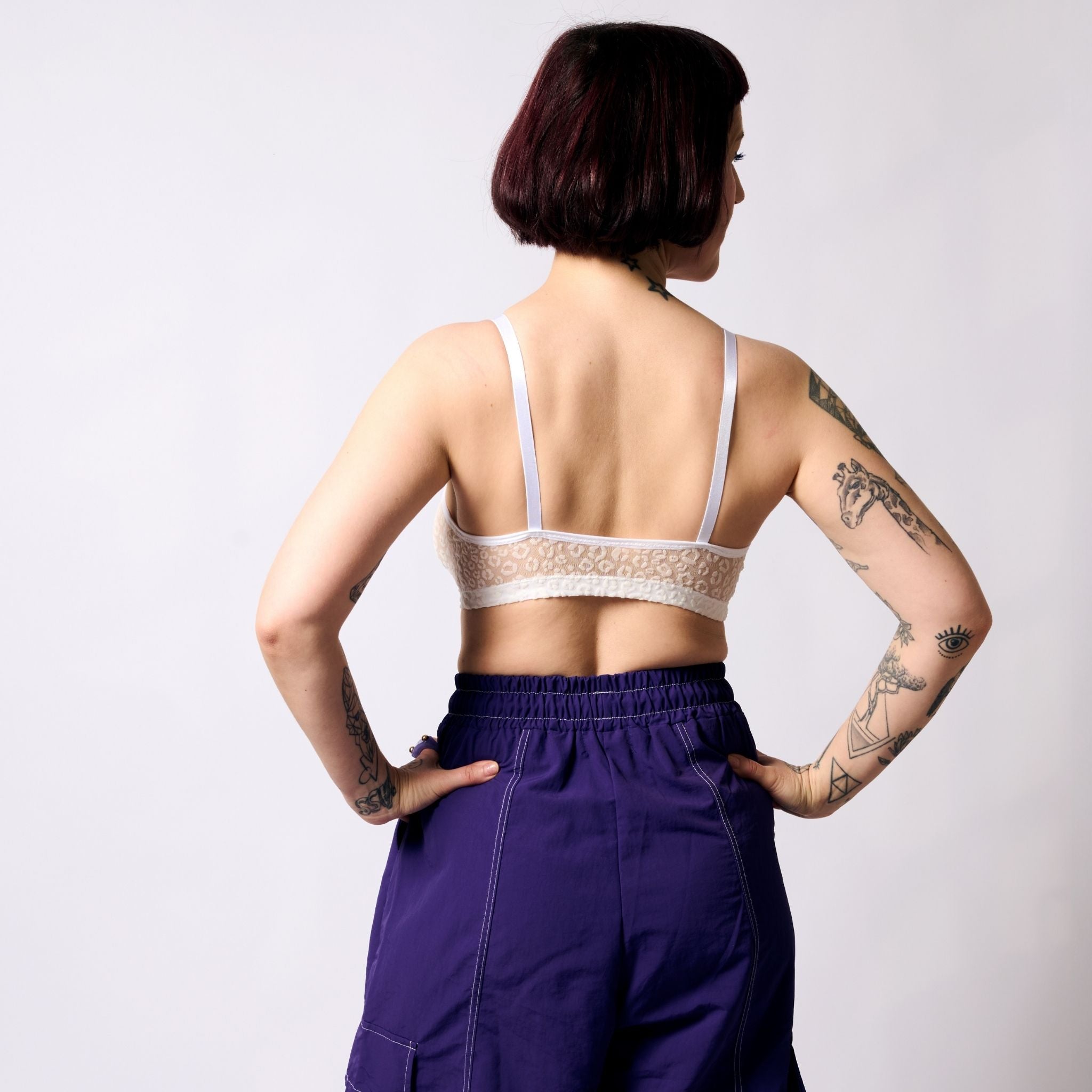 Leopard-Mesh-Soda-Bralette (Weiss)