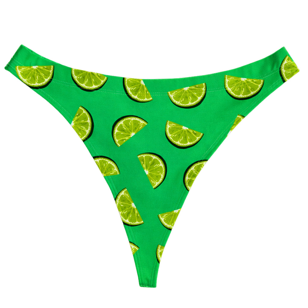 Lime Micromodal Tanga Panty