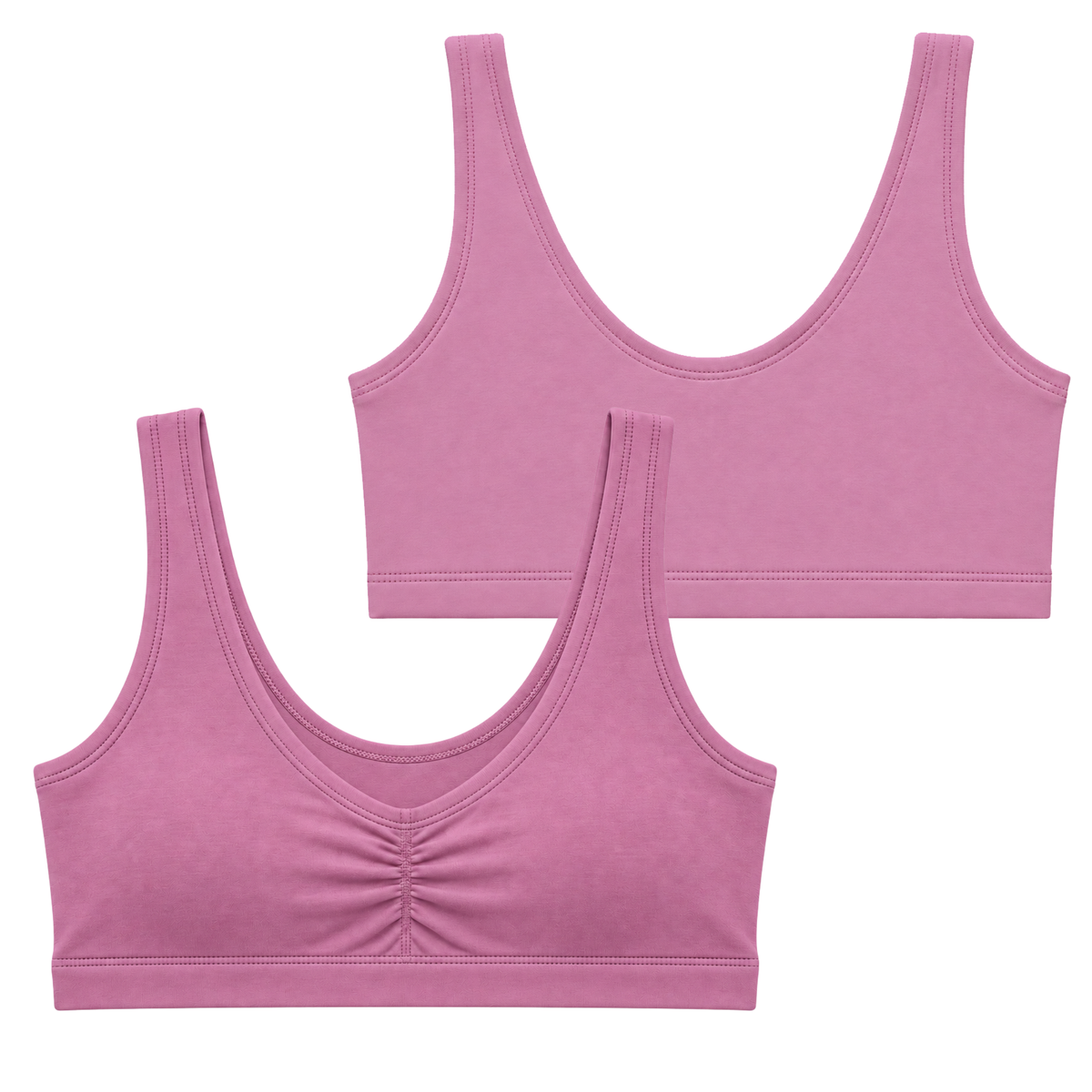 Dusty Pink Lola Soft Bra (Organic Cotton)