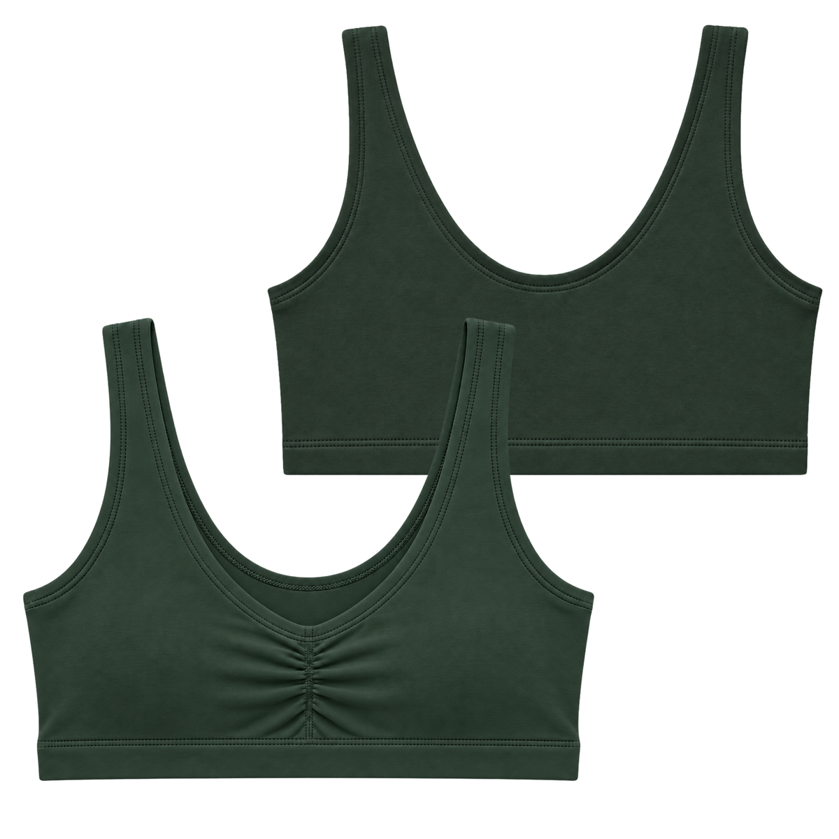 Waldgrün Lola Soft-BH (Bio-Baumwolle)