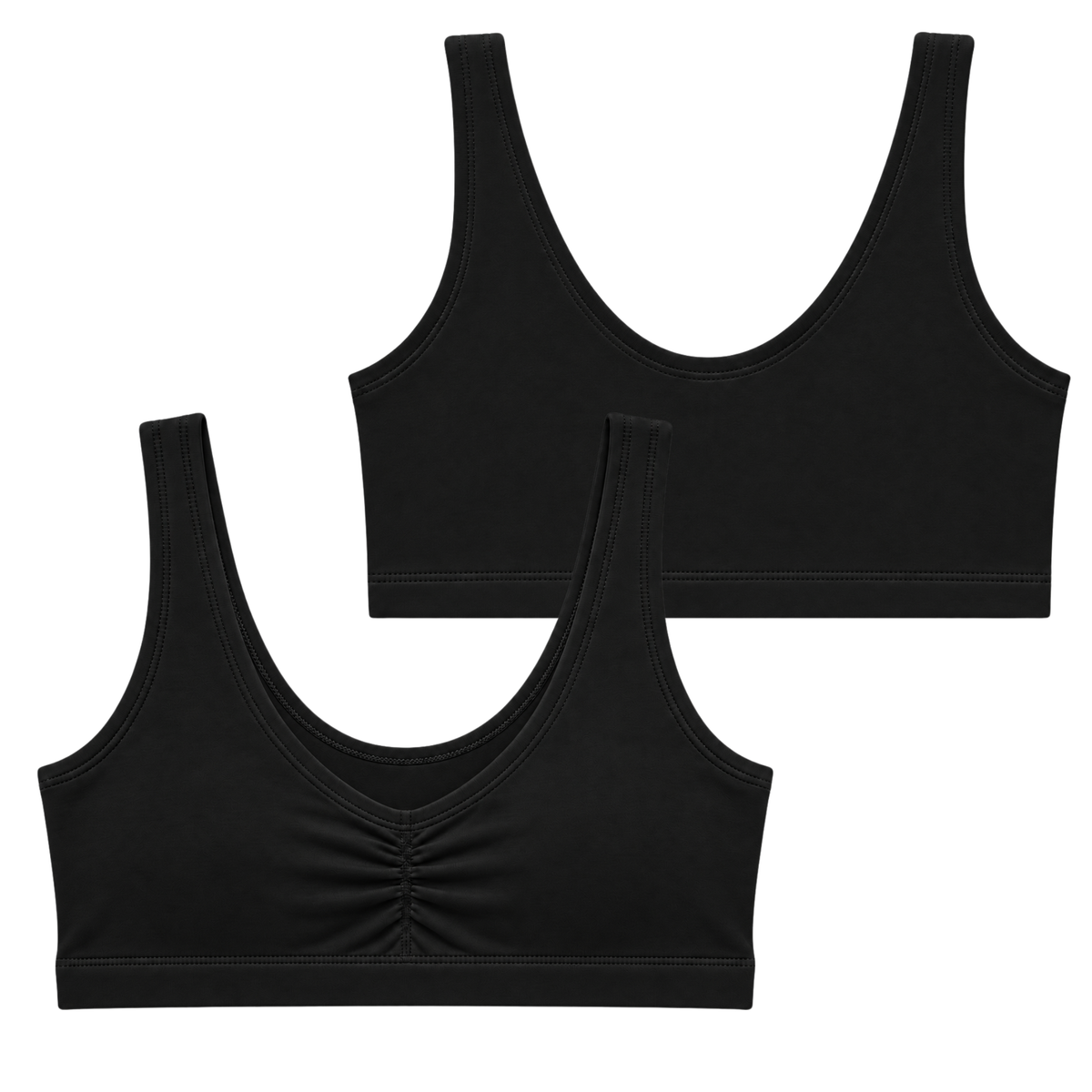 Schwarz Soft-BH aus Bio-Baumwolle
