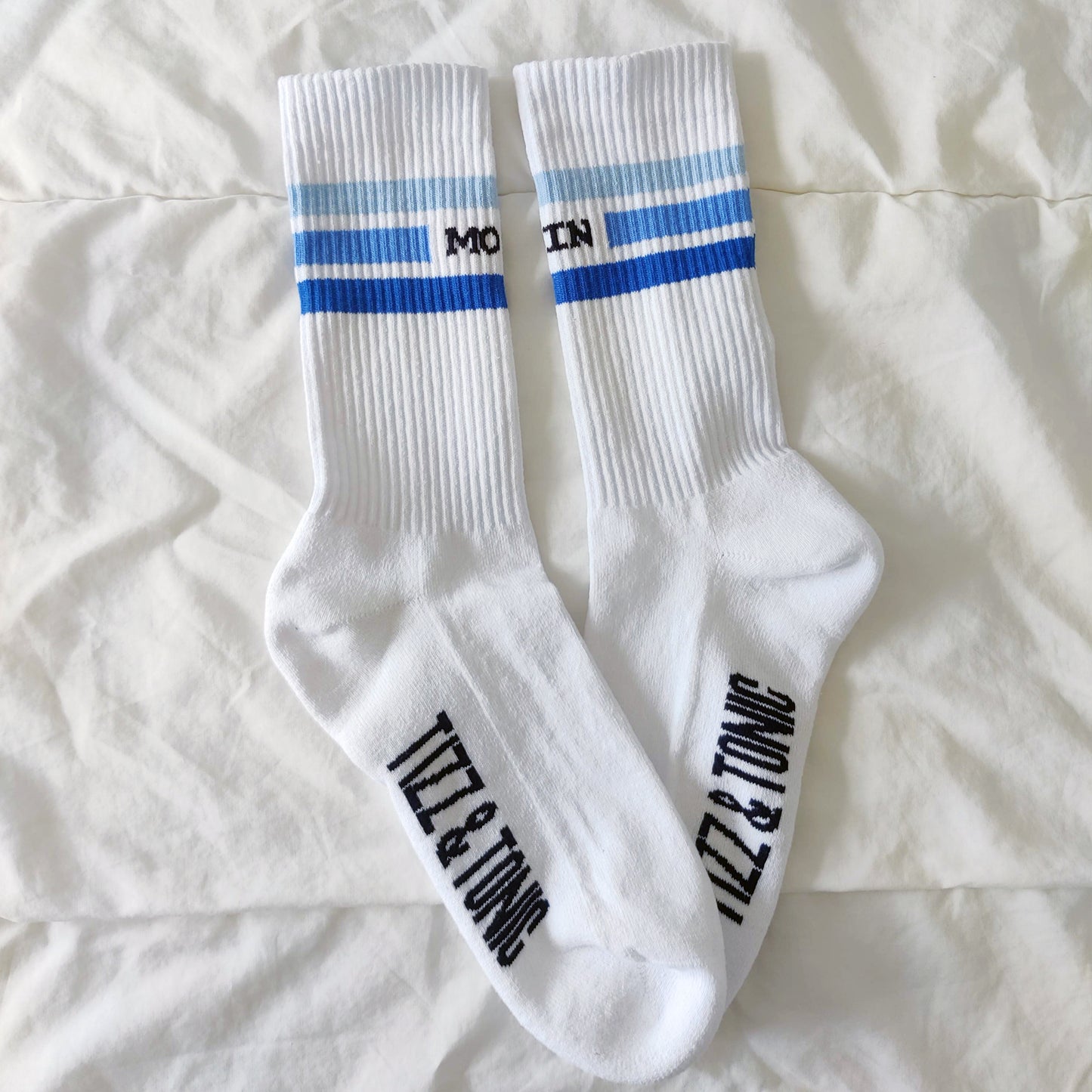 MOIN Unisex Recycled Tennis Socks Detailed