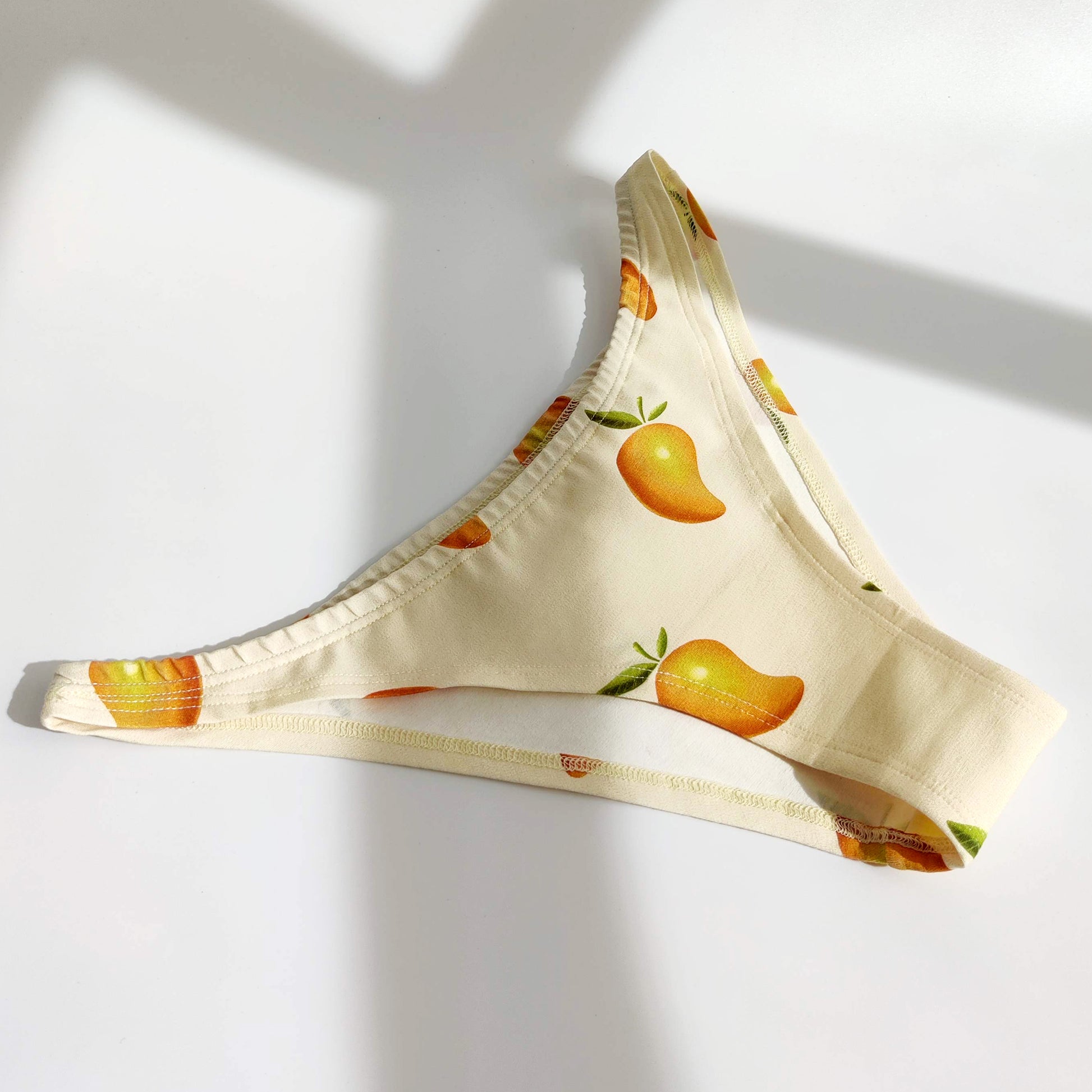 Mango Organic Cotton Brazilian Panty Detailed