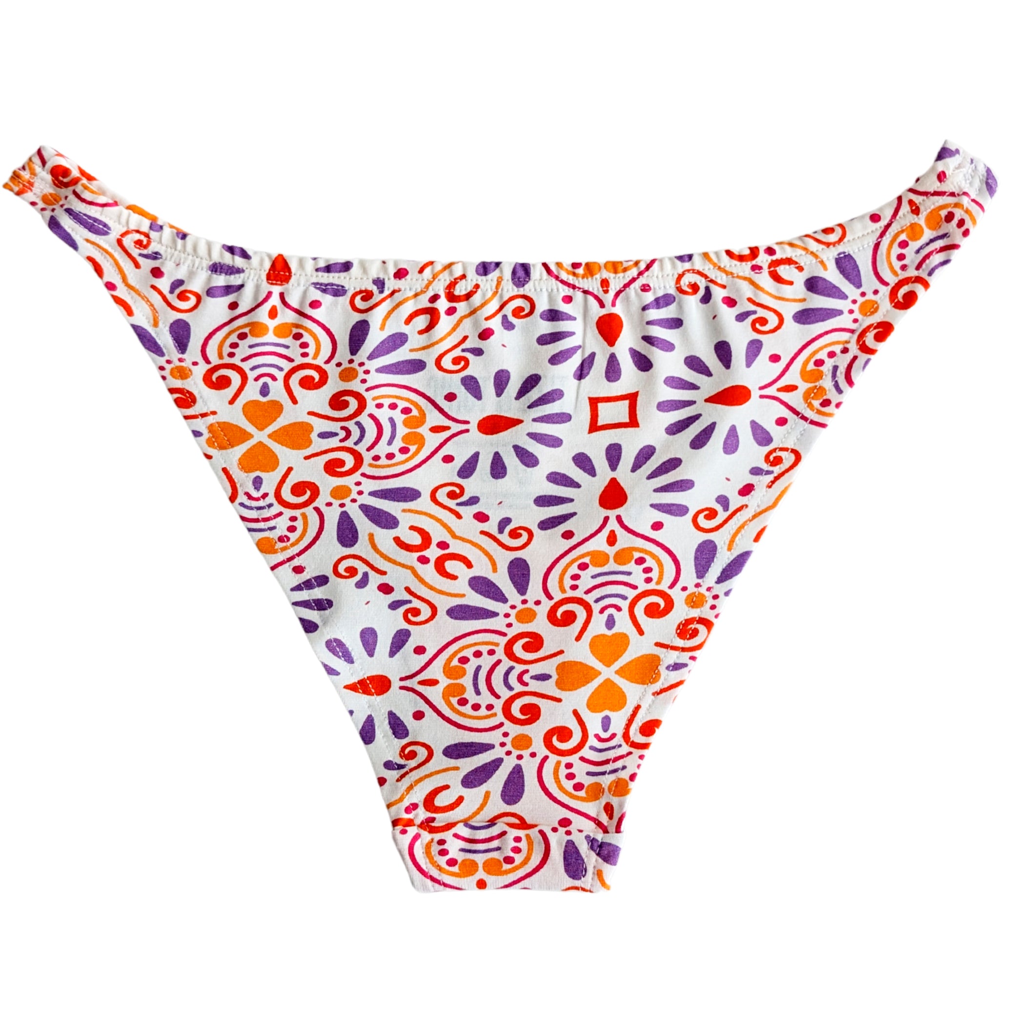 Mediterranean Organic Cotton Brazilian Panty Back