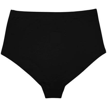 Midnight black high-waist panty made from soft micromodal fabric, offering a sleek and comfortable fit.