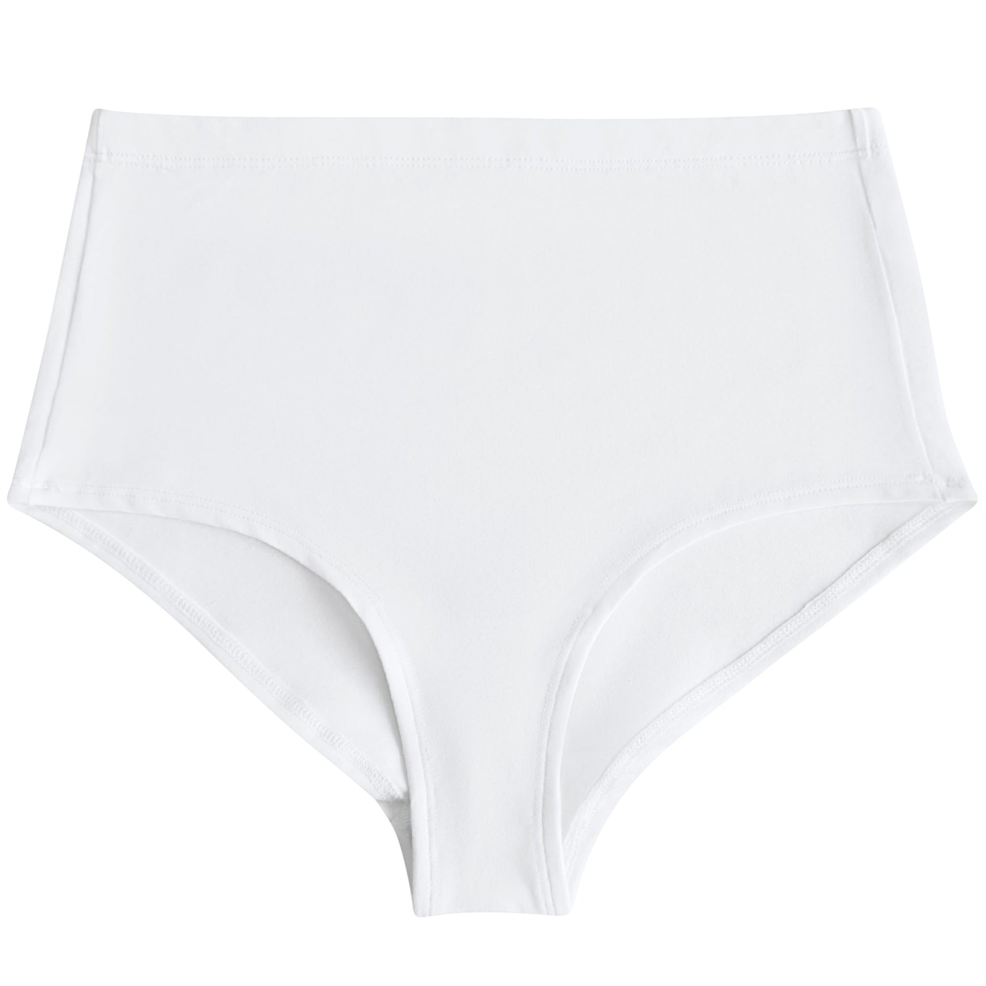 White Organic Cotton Hi-Waist Panty