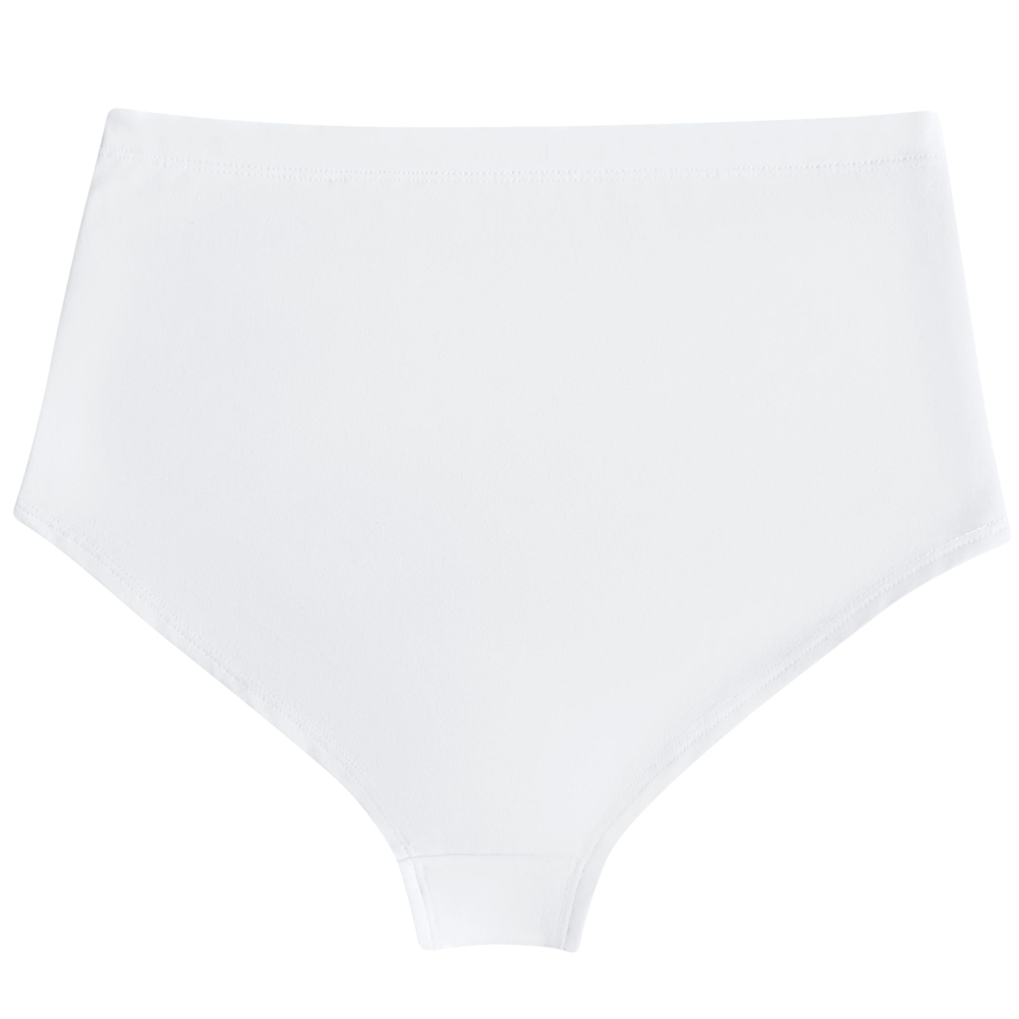 White Organic Cotton Hi-Waist Panty