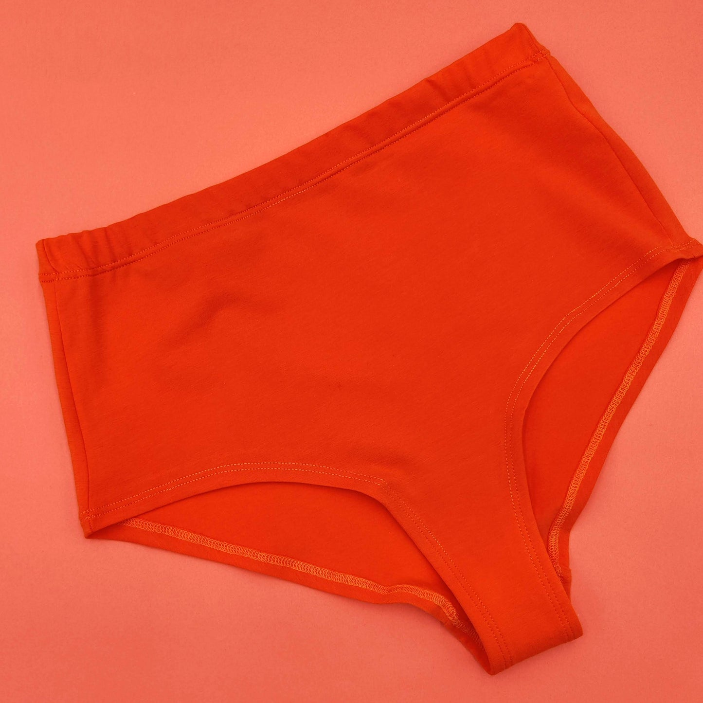 Orange Crush Organic Cotton Hi-Waist Panty