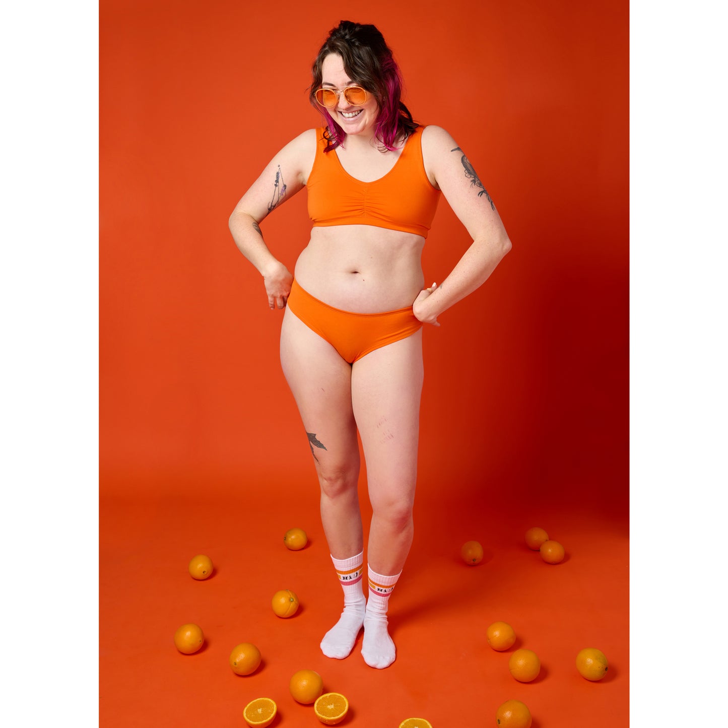 Orange Crush Organic Cotton Cheeky Panty