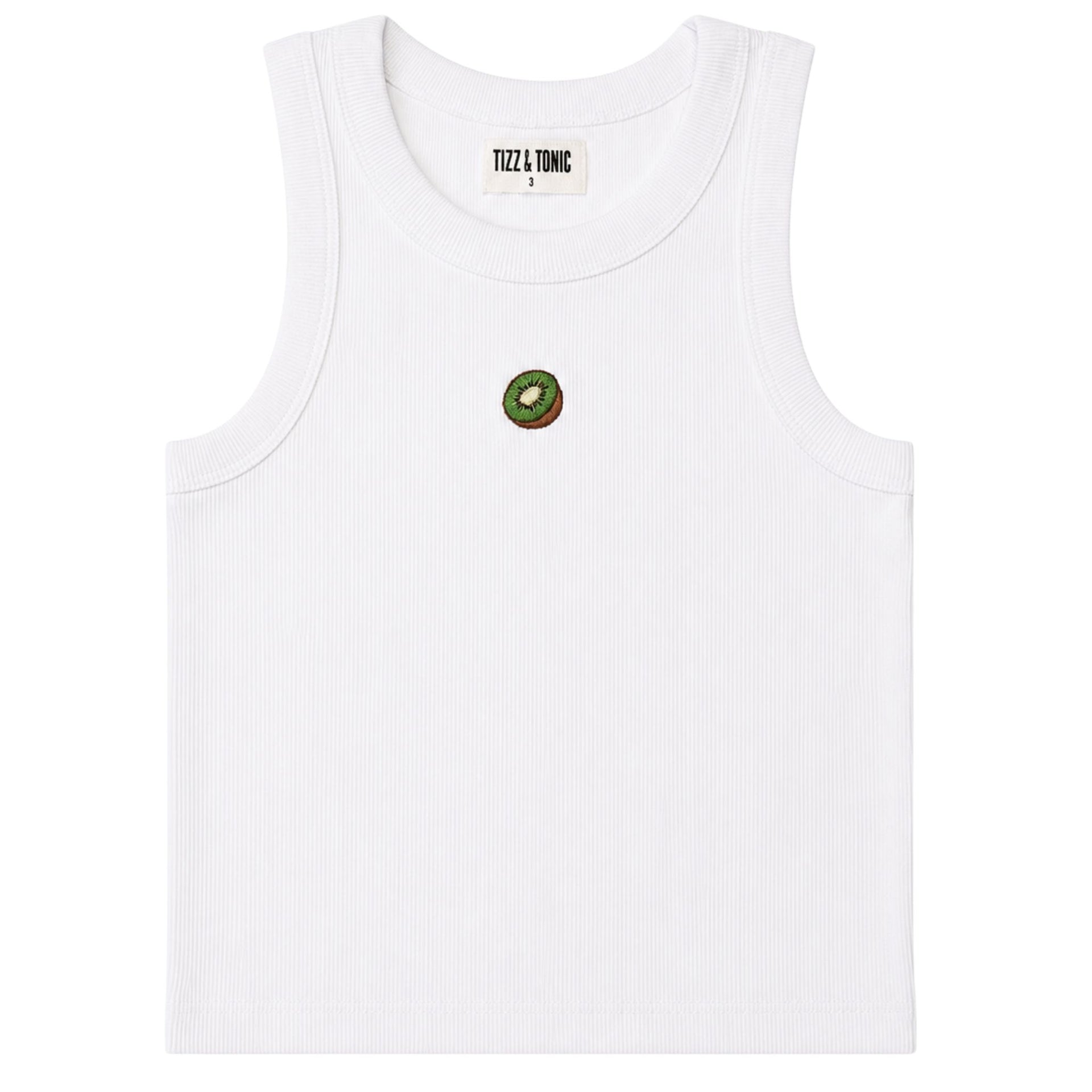 🥝Kiwi Jane Geripptes Bio Baumwoll Tank Top