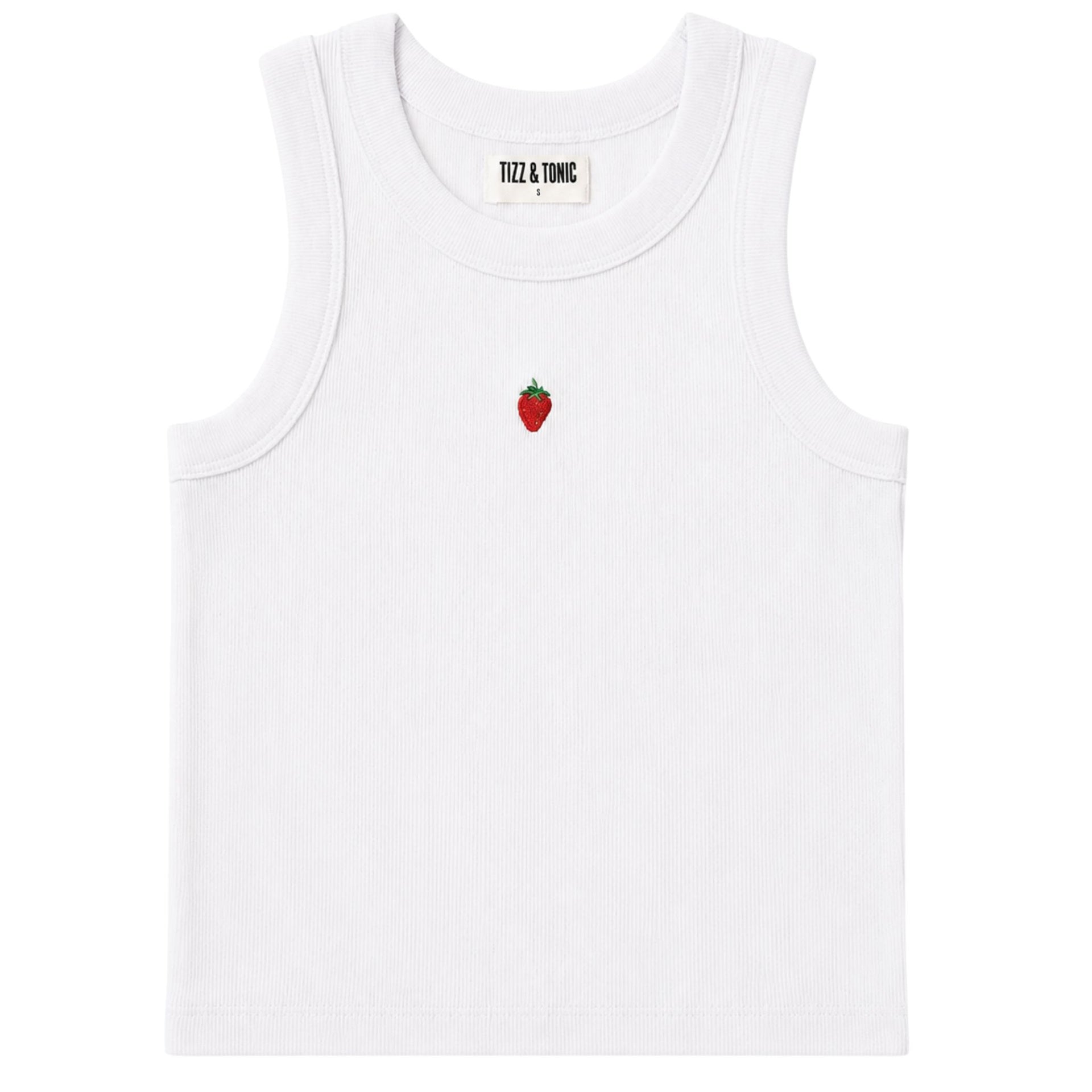 🍓Erdbeer Jane Geripptes Bio Baumwoll Tank Top