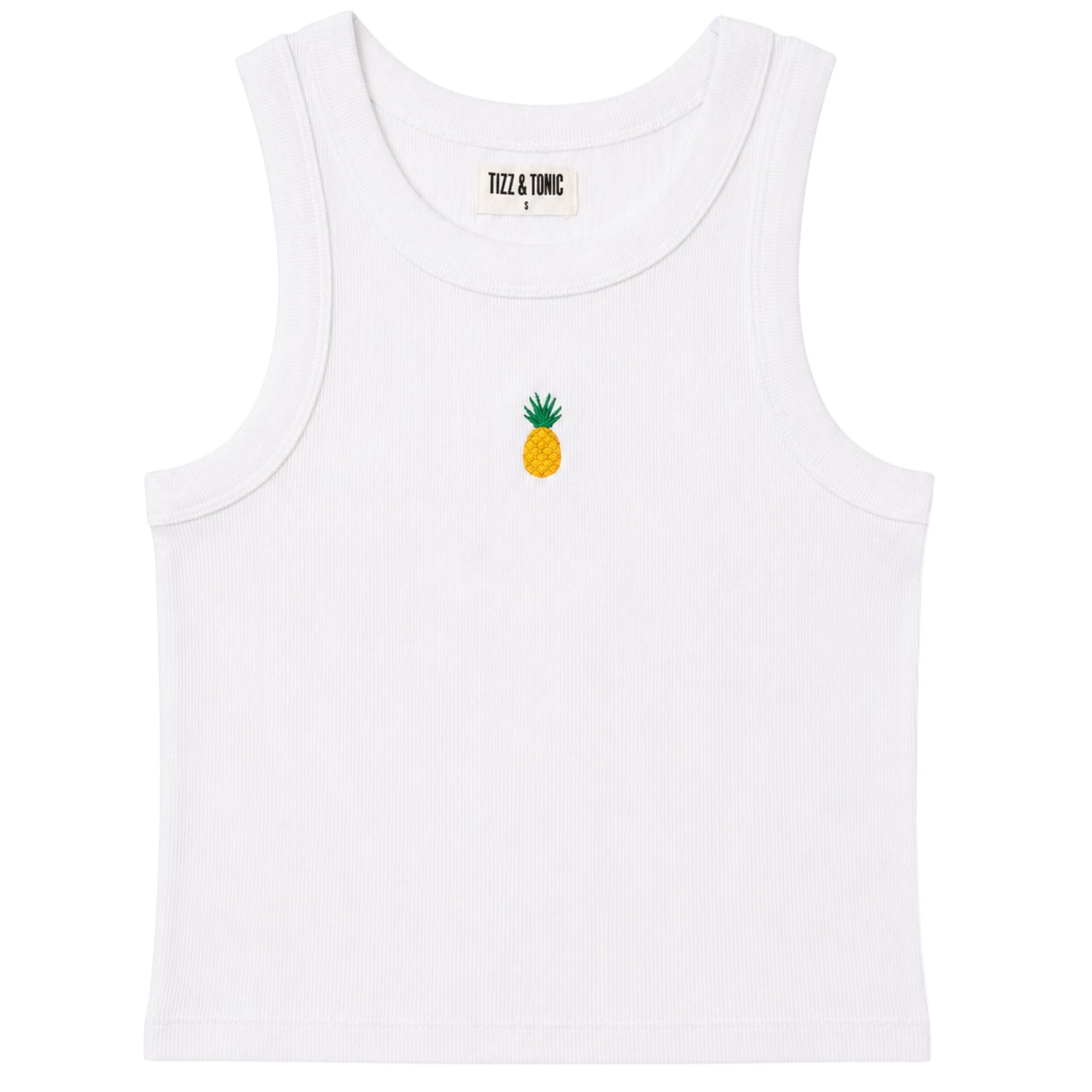 🍍 Pineapple Jane Ribbed Organic Cotton Tank Top